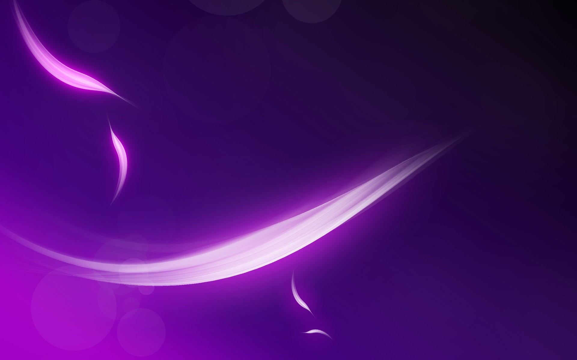 Abstract purple light waves and circles HD Wallpaper