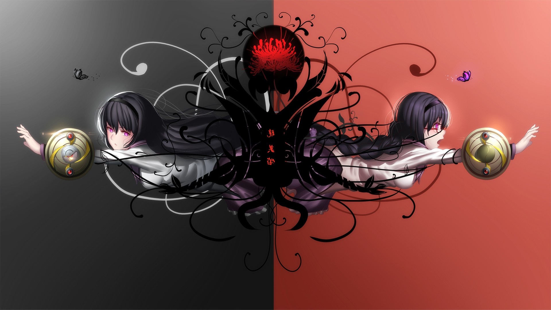 Akemi Homura from Mahou Shoujo Madoka Magica HD Wallpaper