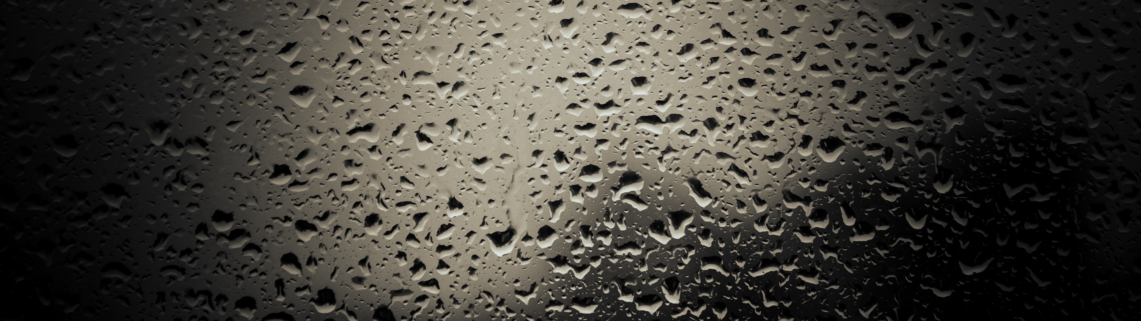 Monochrome texture of water drops on glass HD Wallpaper