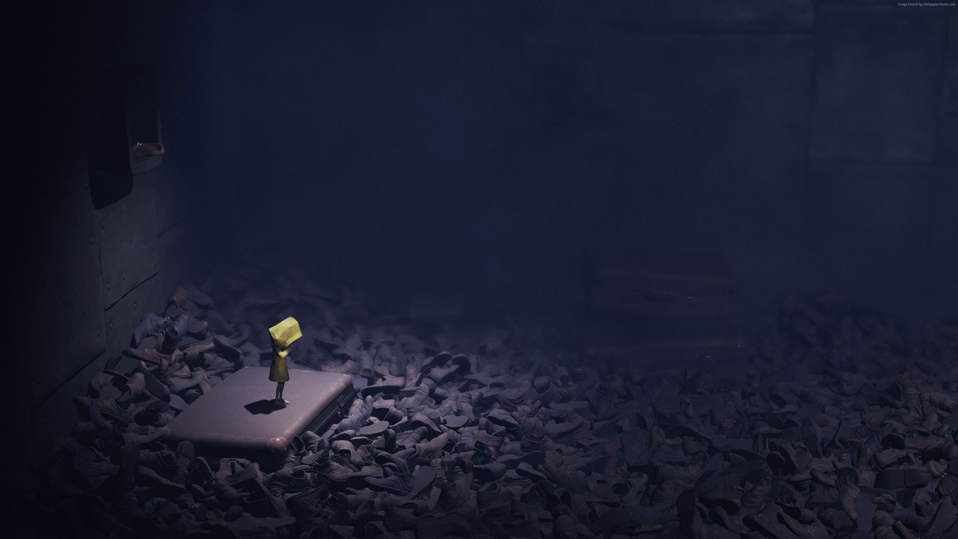 Six from Little Nightmares on a suitcase HD Wallpaper