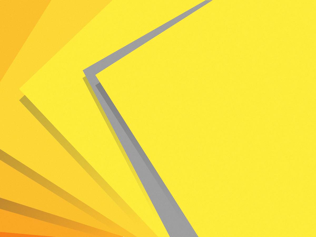 Yellow and orange abstract shapes with gray lines HD Wallpaper