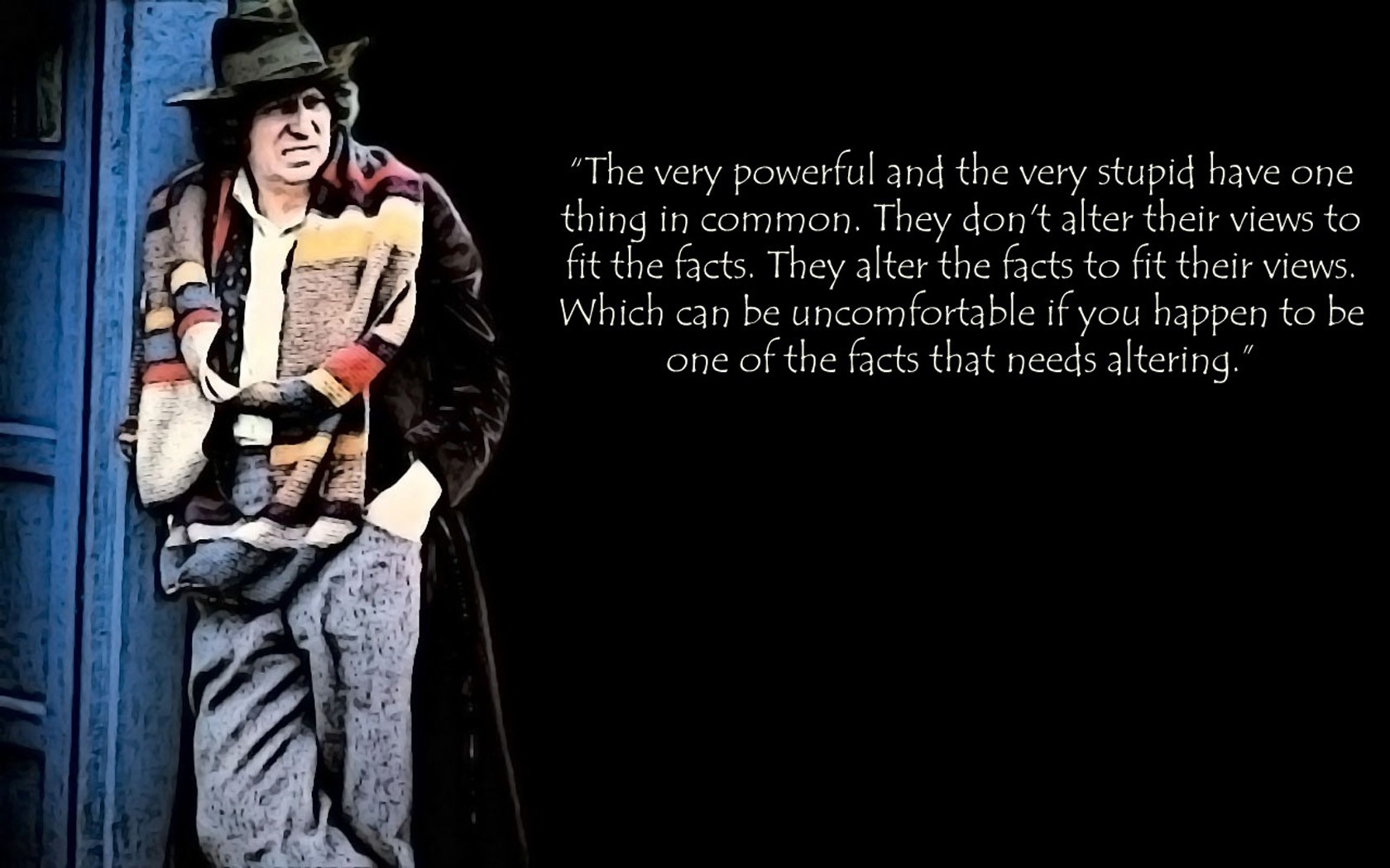 The Fourth Doctor from Doctor Who quote HD Wallpaper