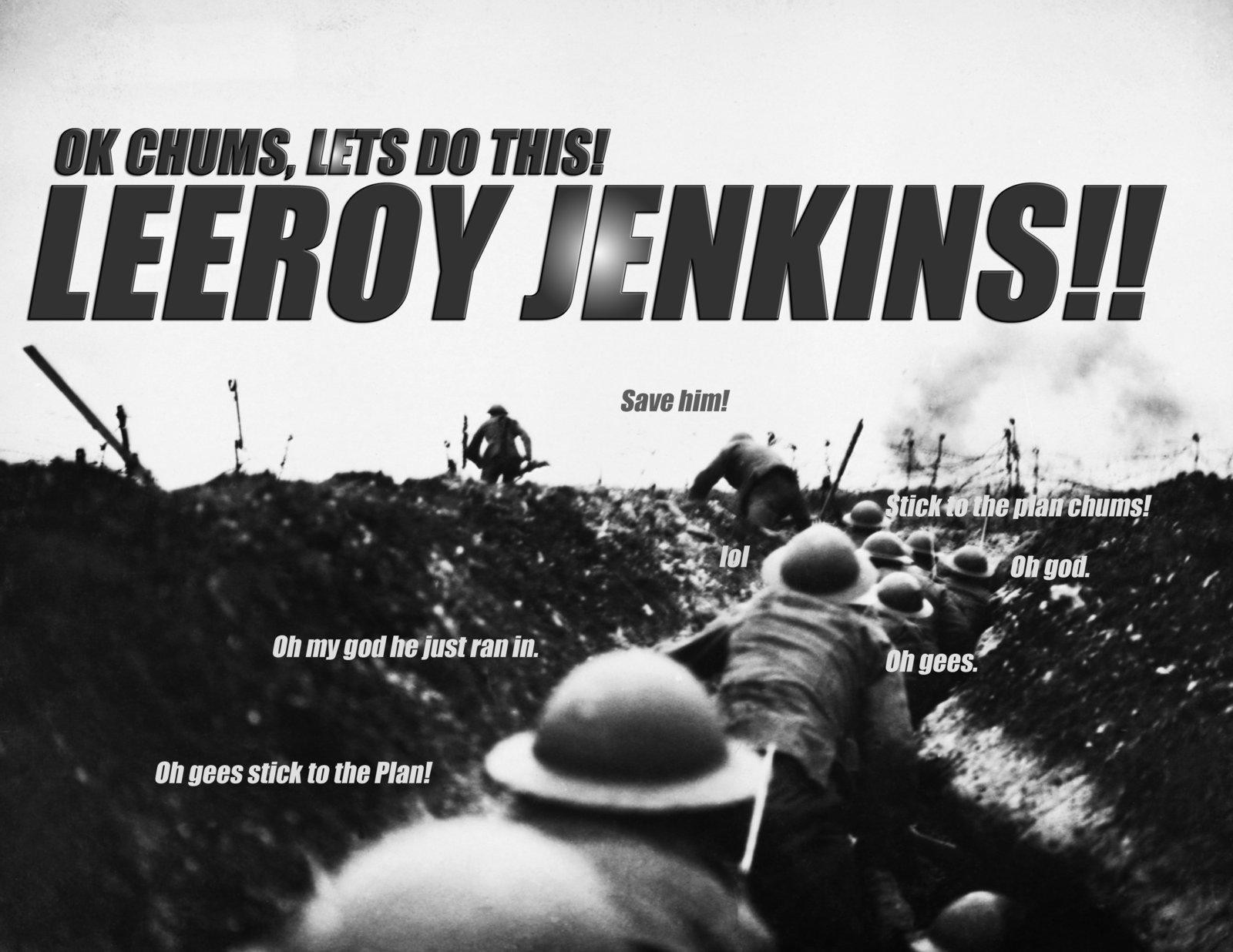 Leeroy Jenkins in the Trenches HD Wallpaper