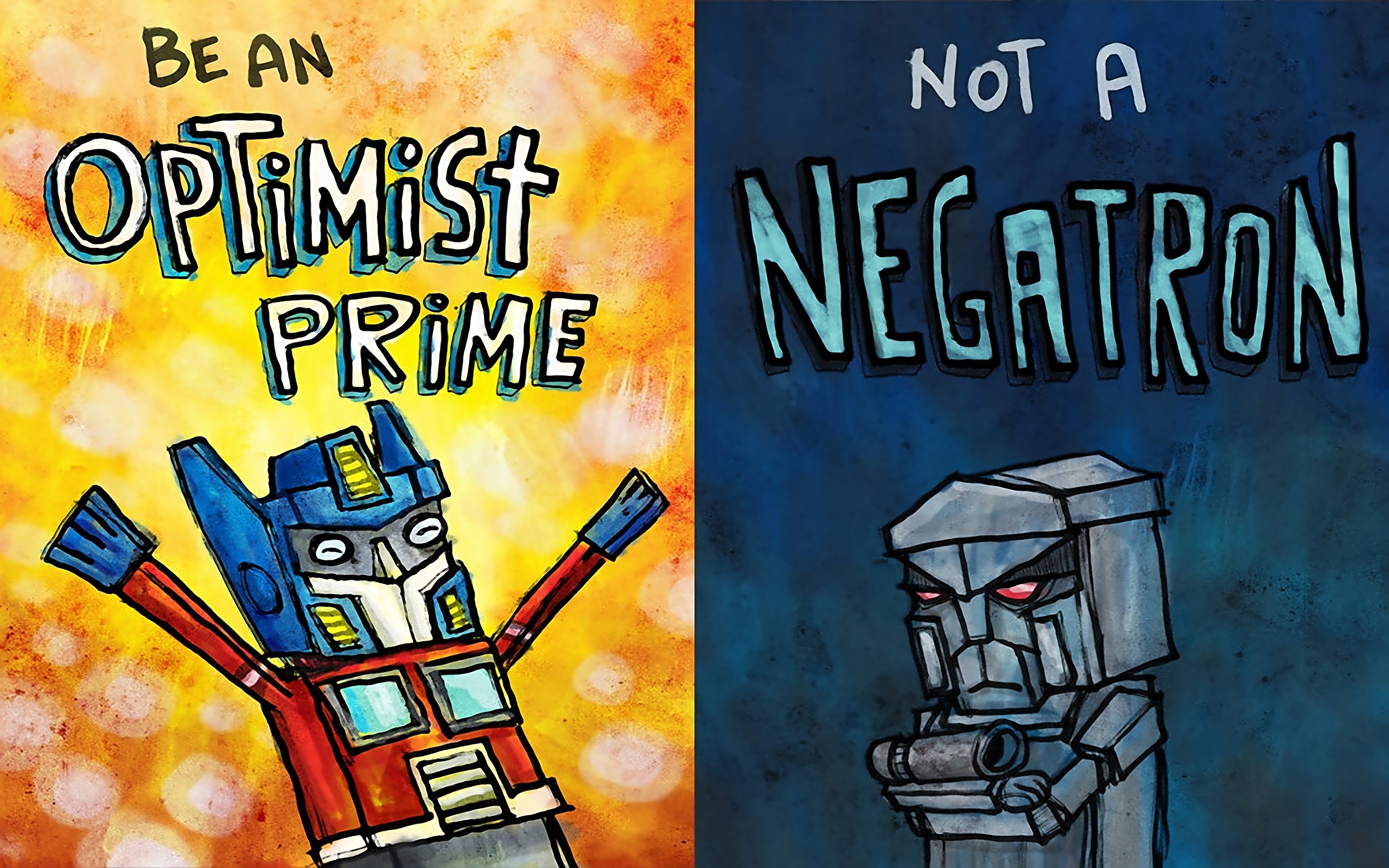 Optimus Prime and Megatron from Transformers HD Wallpaper