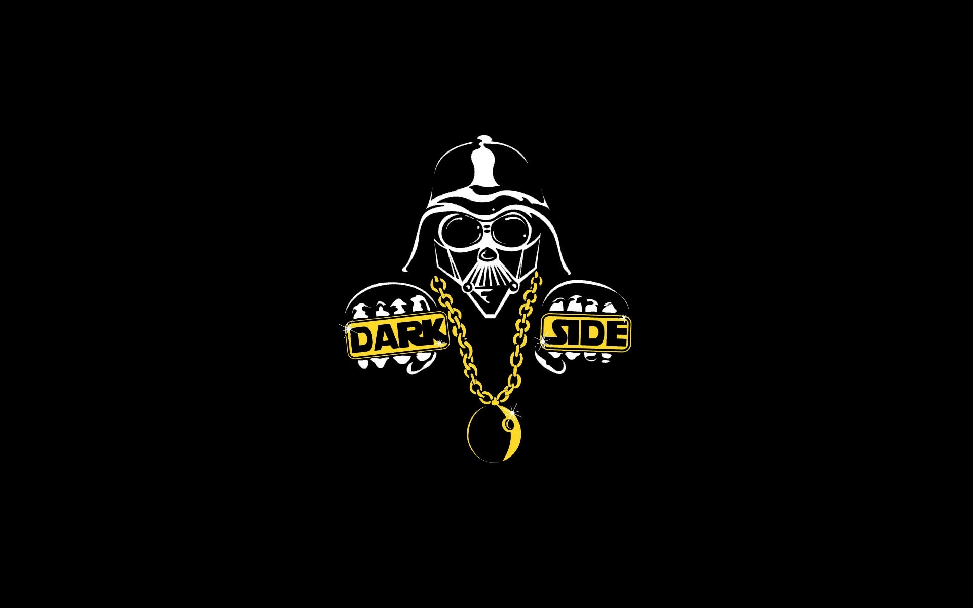 Darth Vader from Star Wars with "Dark Side" chain HD Wallpaper