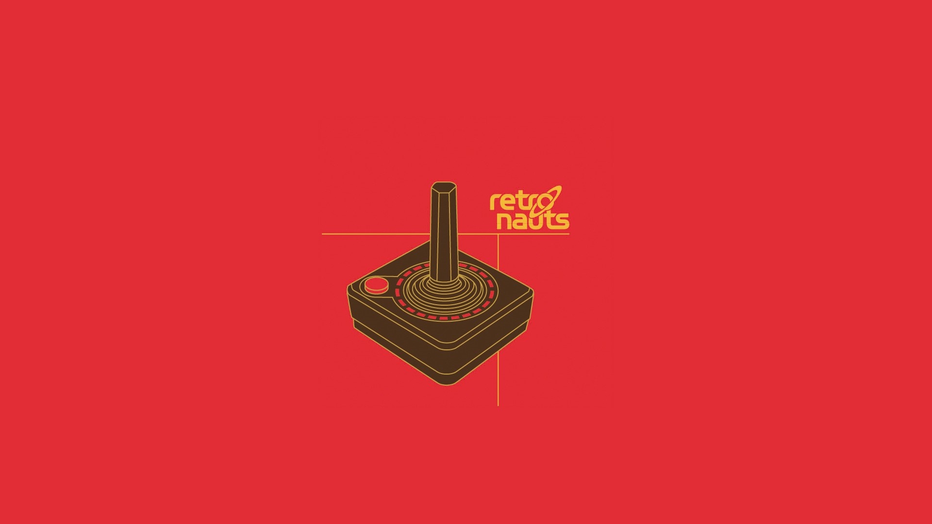 Retronauts logo with Atari joystick illustration HD Wallpaper