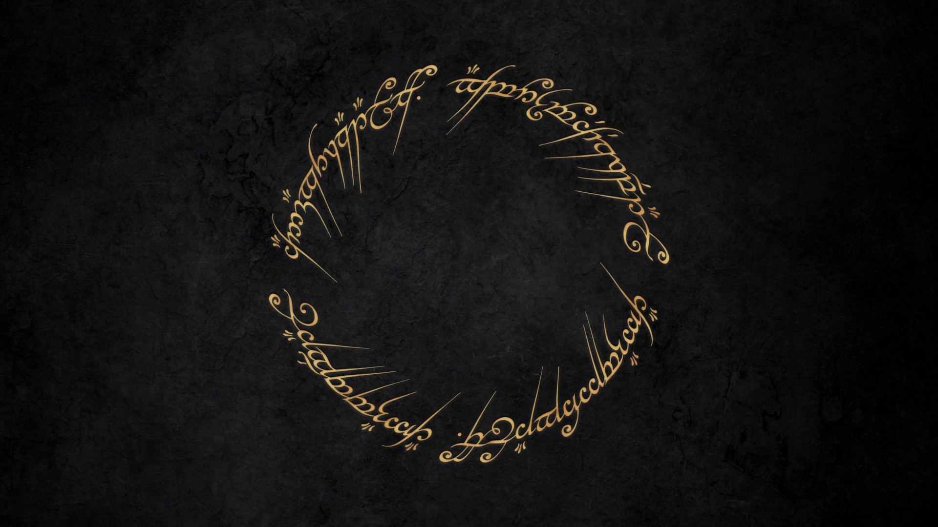 The One Ring inscription from The Lord of the Rings HD Wallpaper