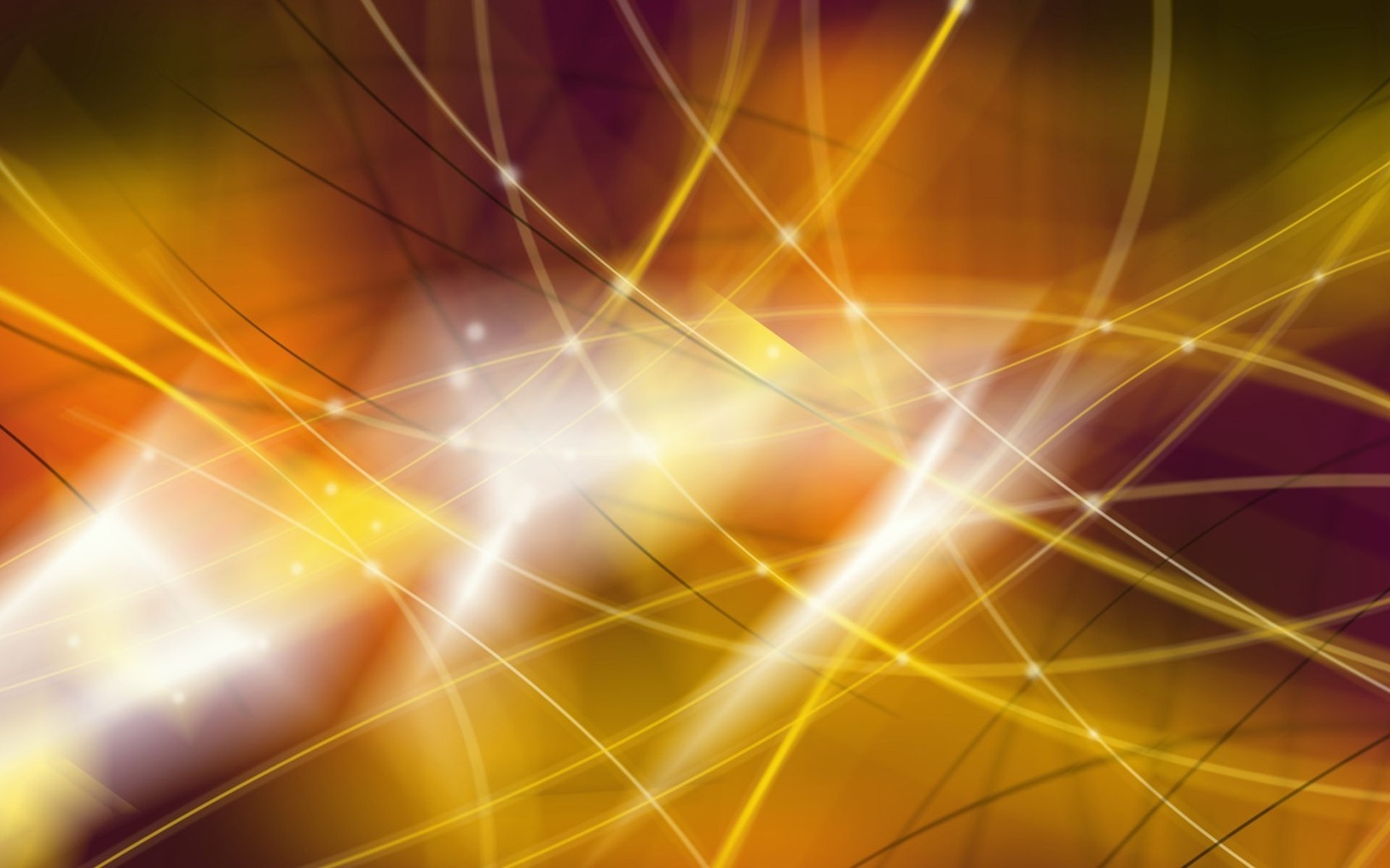 Abstract digital art with glowing lines and circles HD Wallpaper