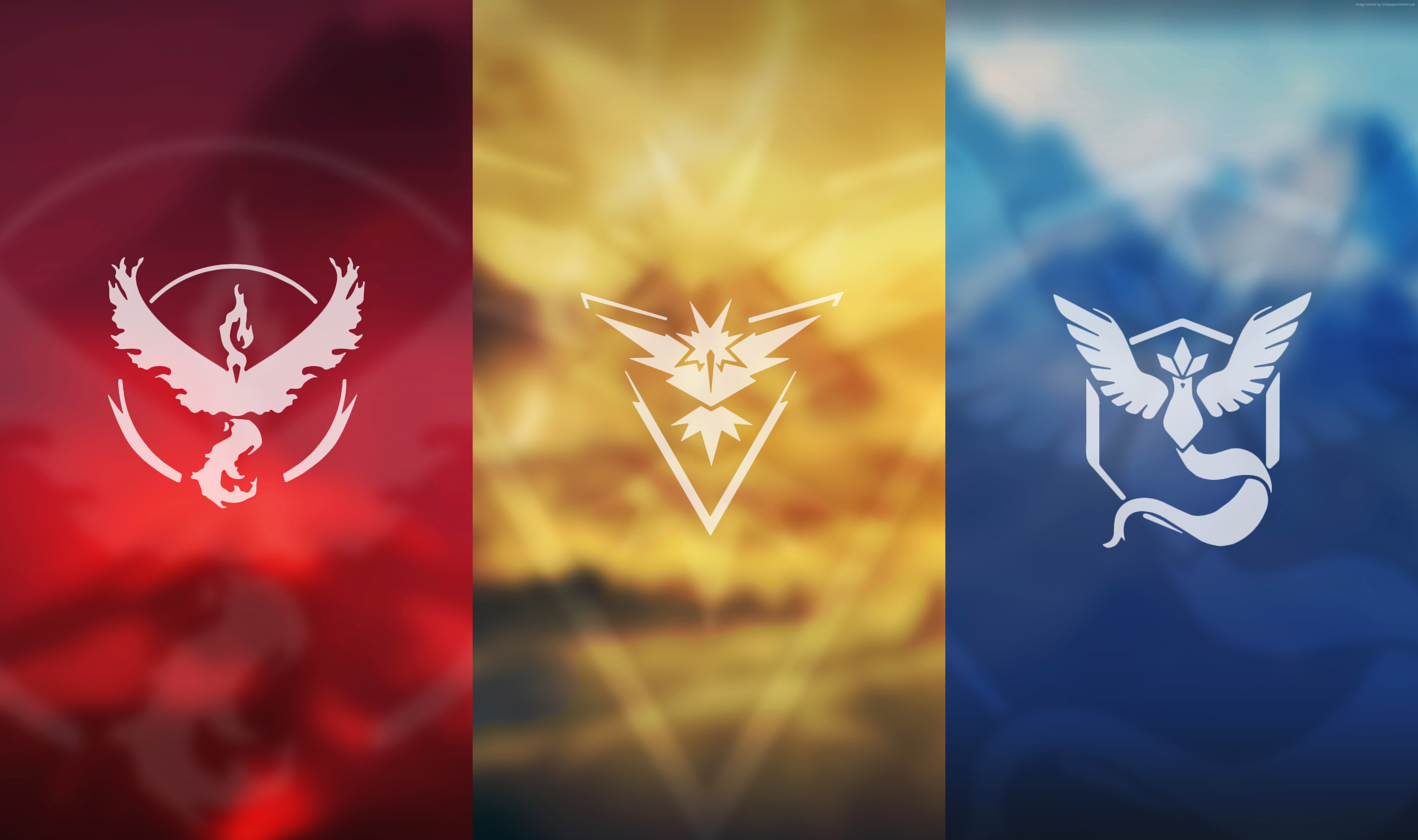 Pokemon Go Team Logos HD Wallpaper