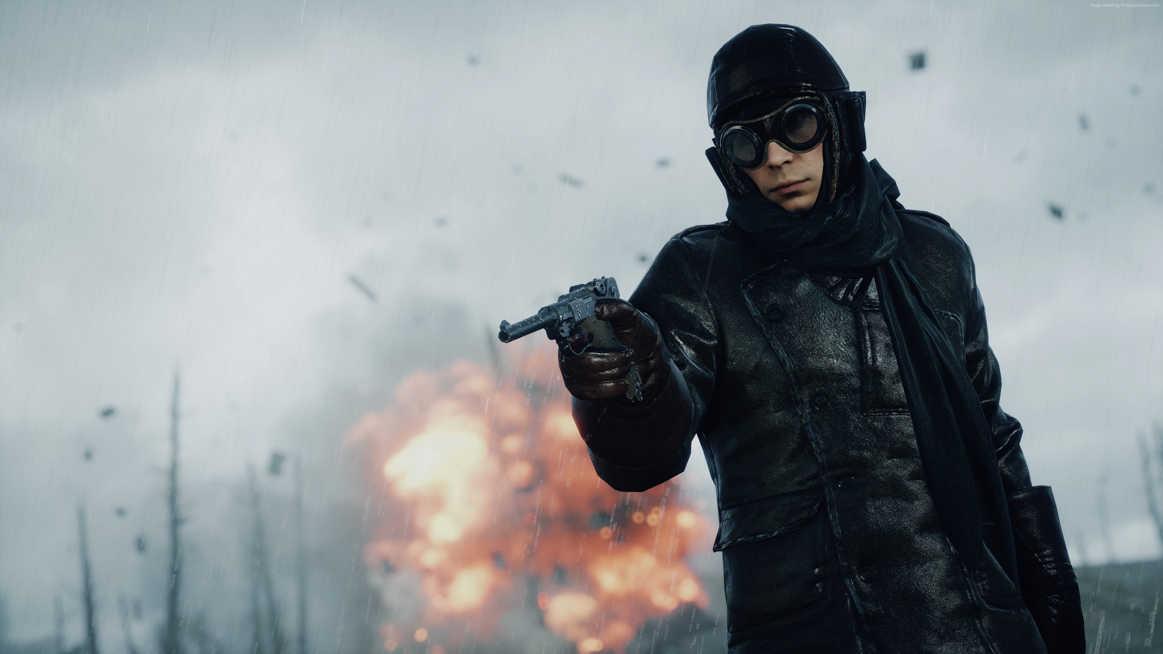Soldier with pistol in Battlefield 1 HD Wallpaper