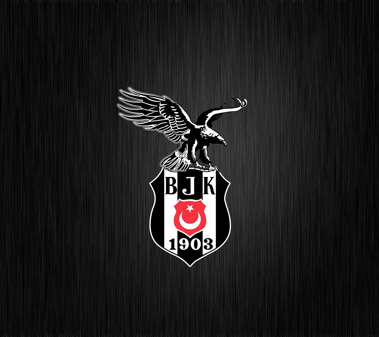 Beşiktaş J.K. logo with eagle and Turkish flag HD Wallpaper