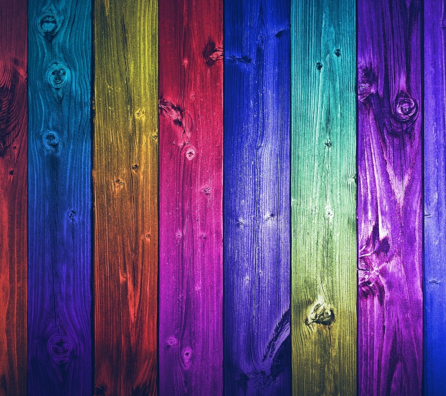 Colorful wooden planks texture HD Wallpaper