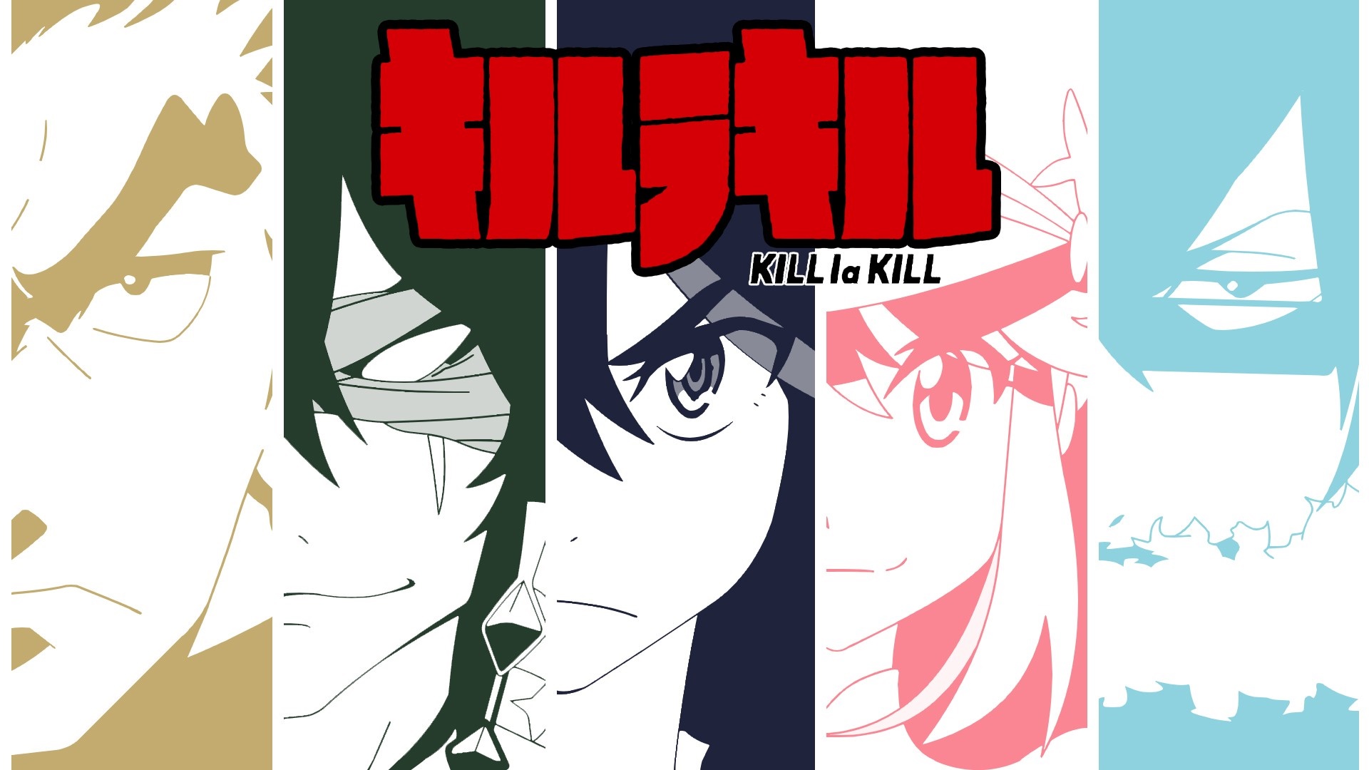 Kill la Kill characters illustration HD Wallpaper