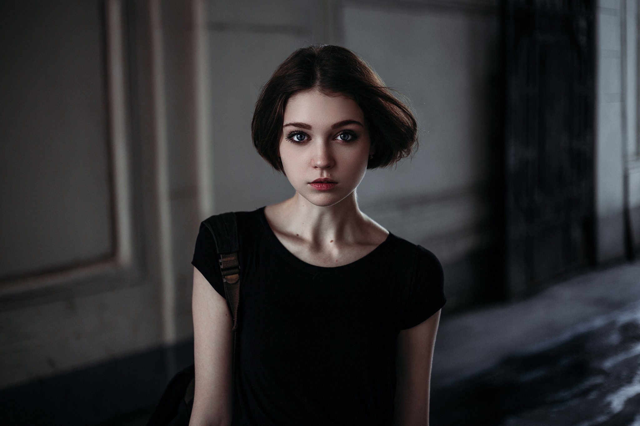 Portrait of Olya Pushkina by Ivan Proskurin HD Wallpaper