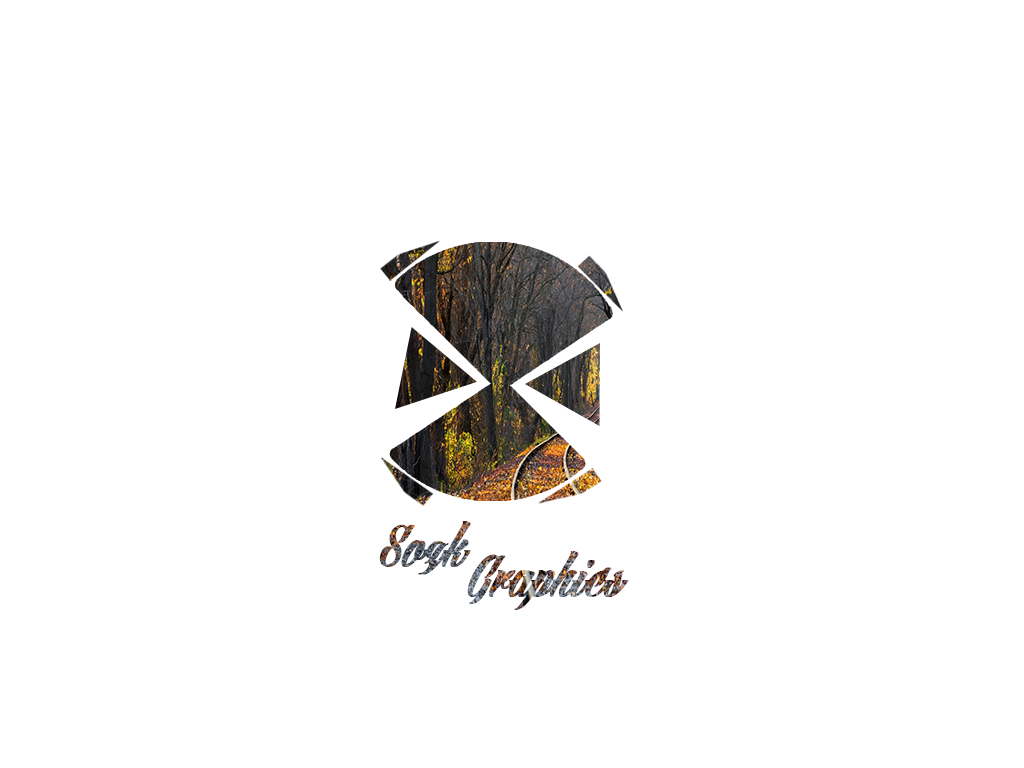 Sogk Graphics logo with forest imagery HD Wallpaper