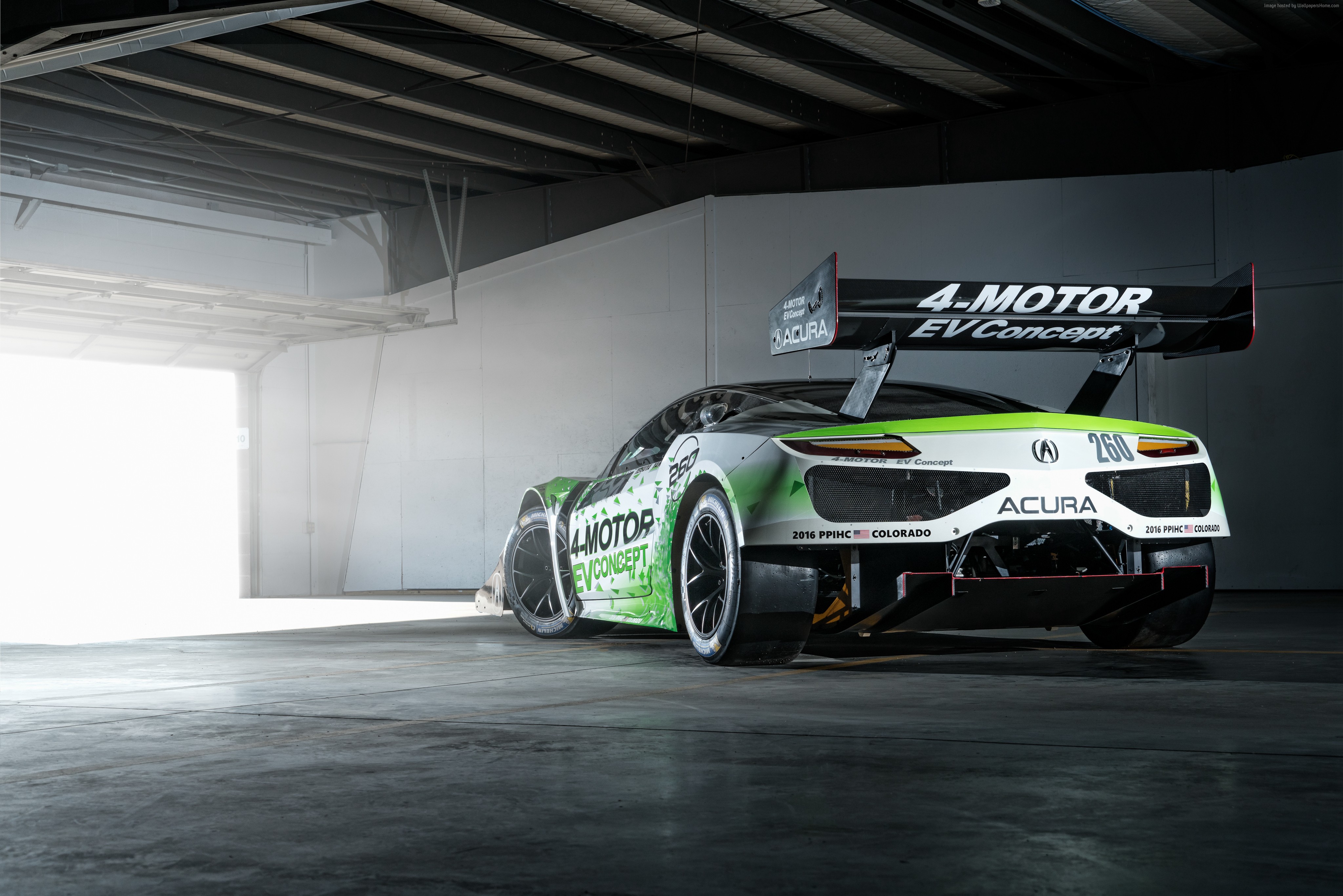 Acura 4-Motor EV Concept Race Car HD Wallpaper