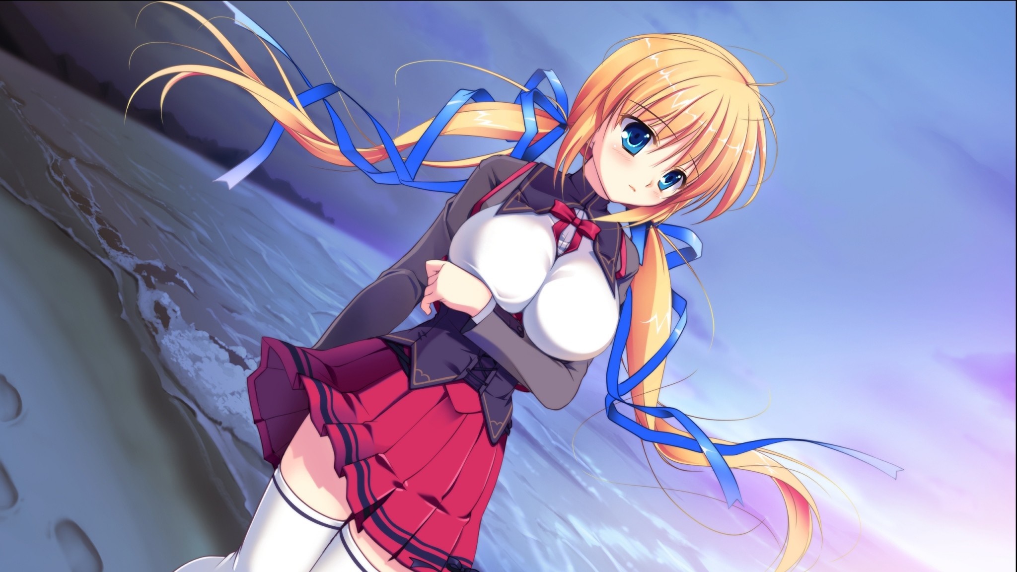 Kazamatsuri Mana and Kagamatsuri Koromo from Little Busters! HD Wallpaper