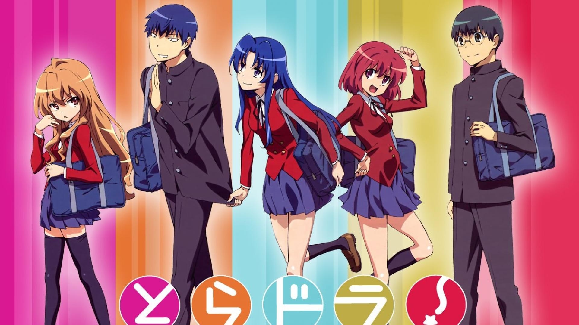 Characters from Toradora! anime series HD Wallpaper
