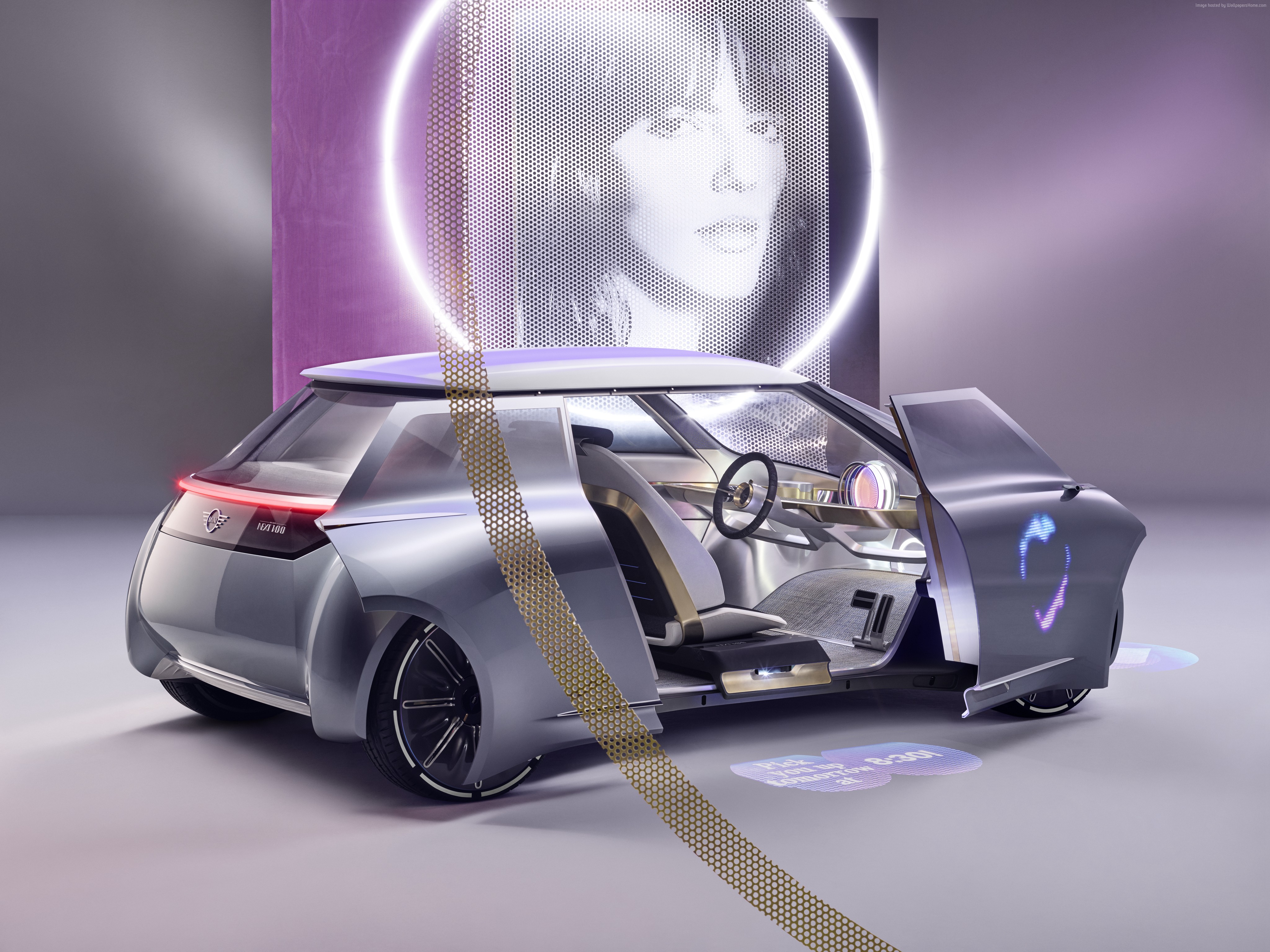 Mini Vision Next 100 concept car HD Wallpaper