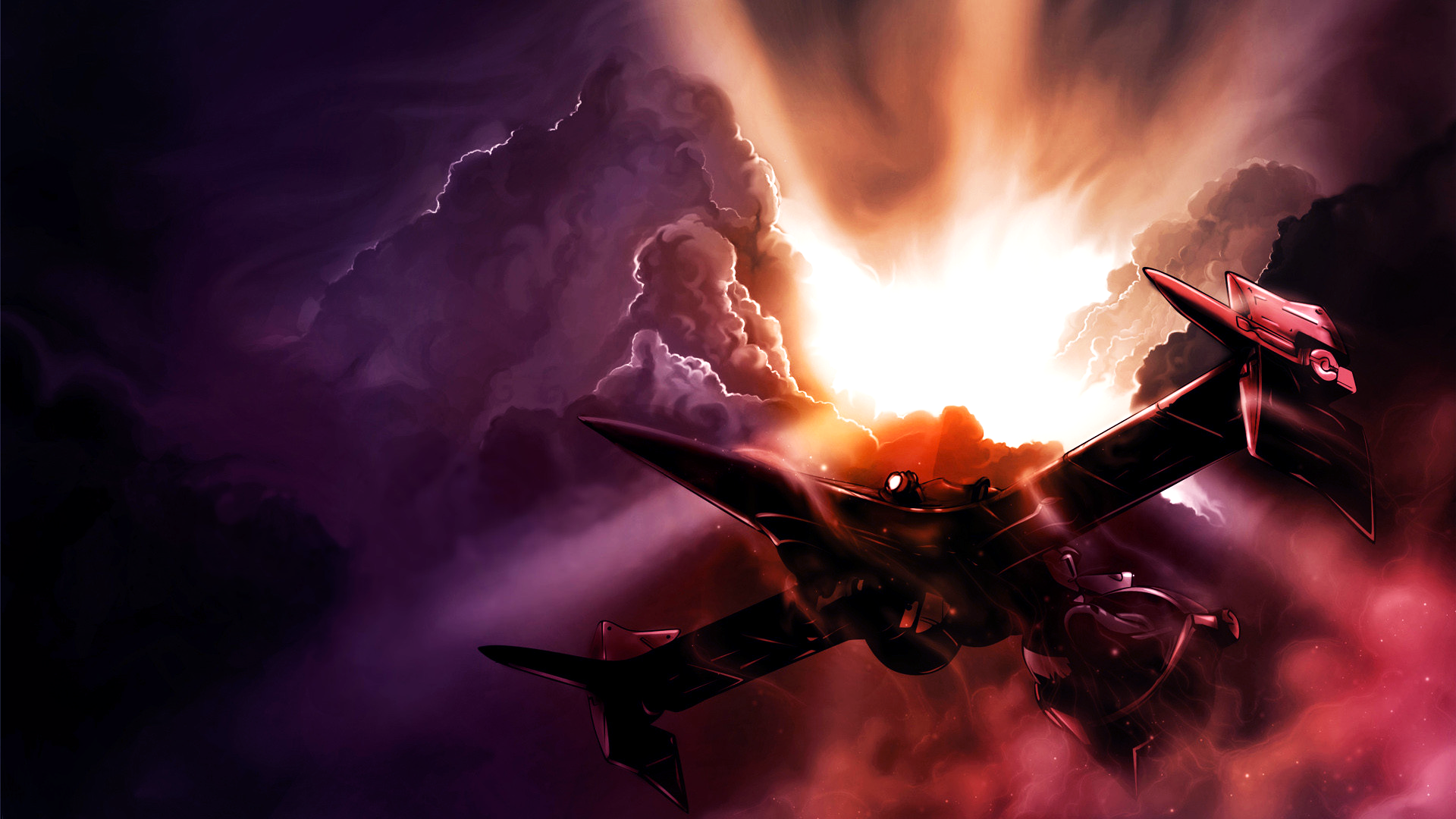Swordfish II from Cowboy Bebop in space HD Wallpaper