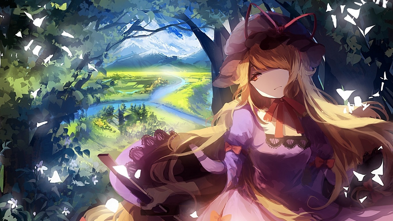 Yakumo Yukari from Touhou Project HD Wallpaper