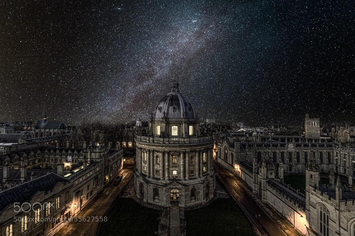 Radcliffe Camera, University of Oxford, Night Sky HD Wallpaper