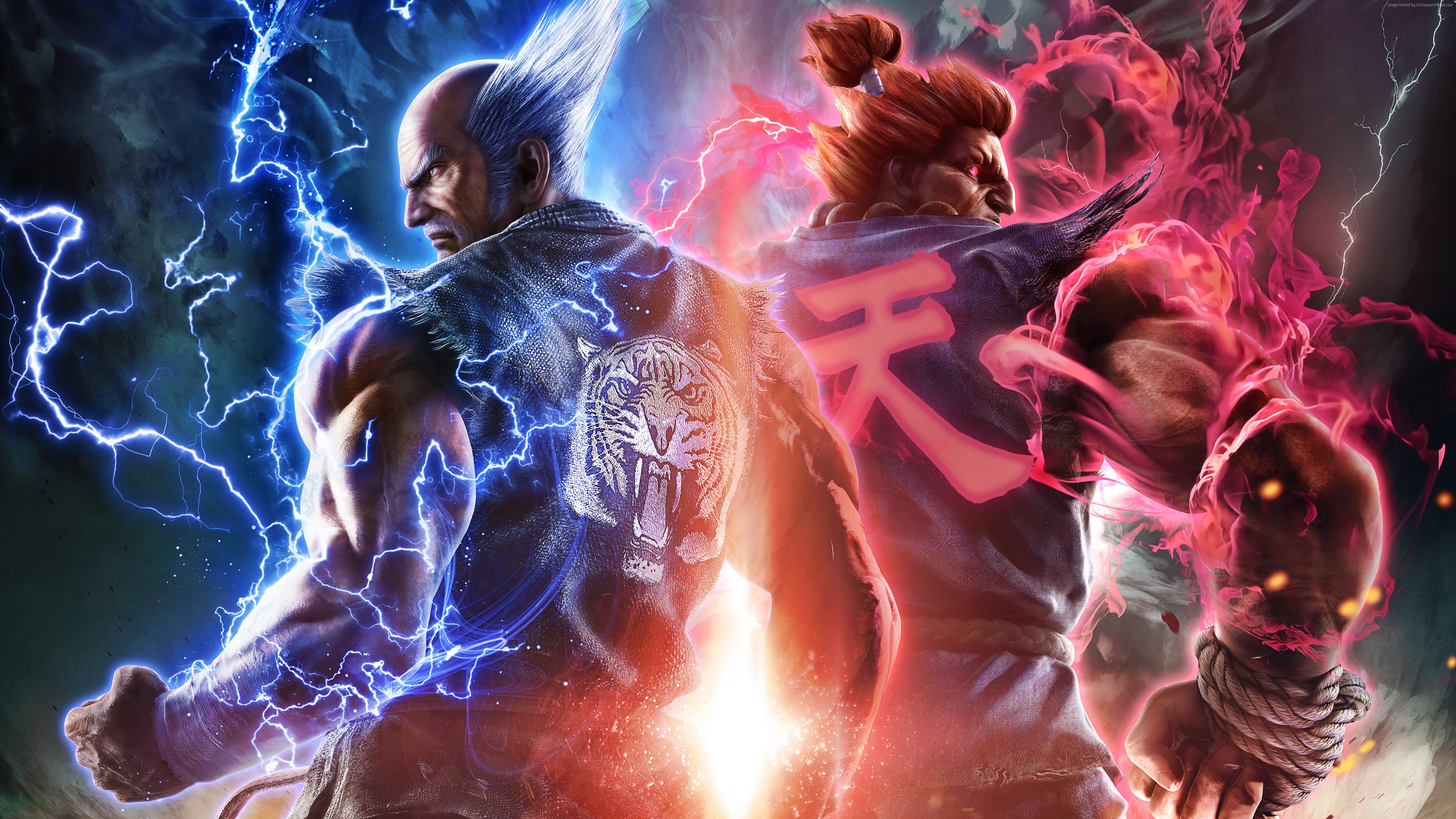 Heihachi Mishima and Akuma from Tekken 7 HD Wallpaper