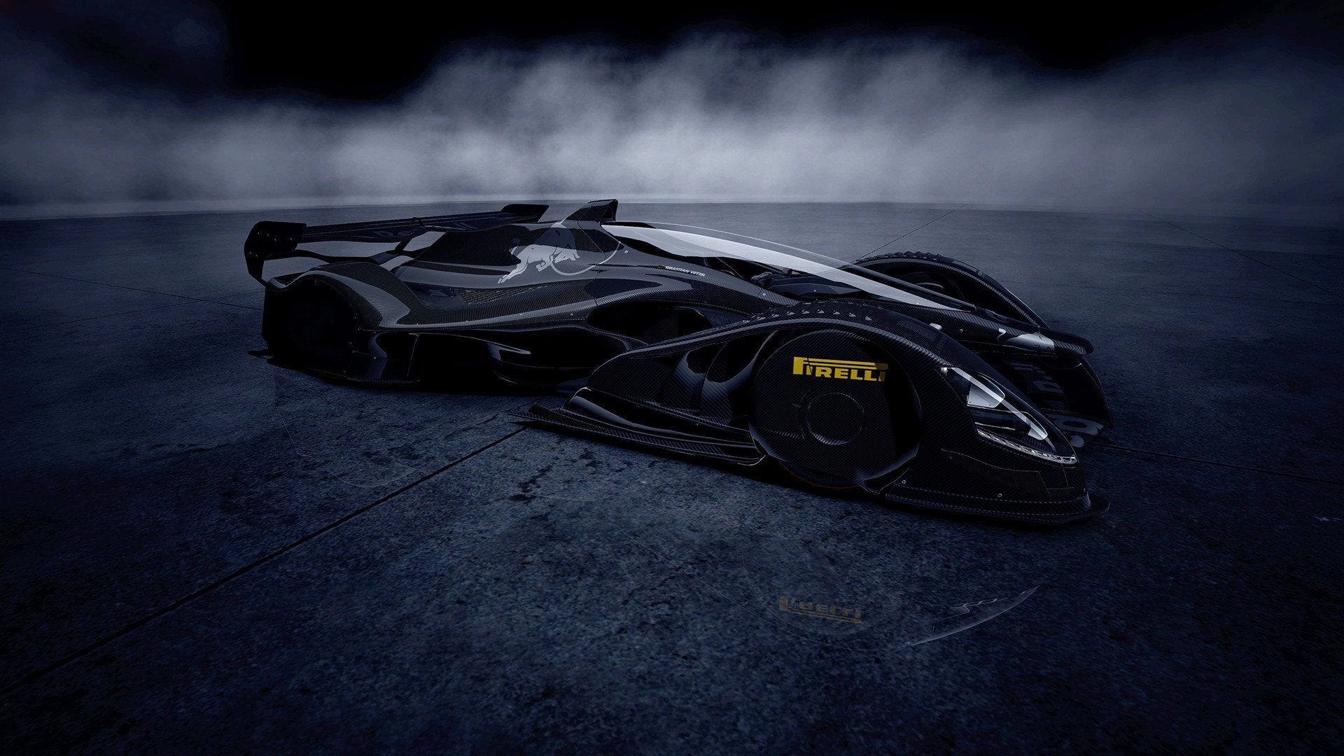 Black Jaguar race car with Pirelli tires HD Wallpaper