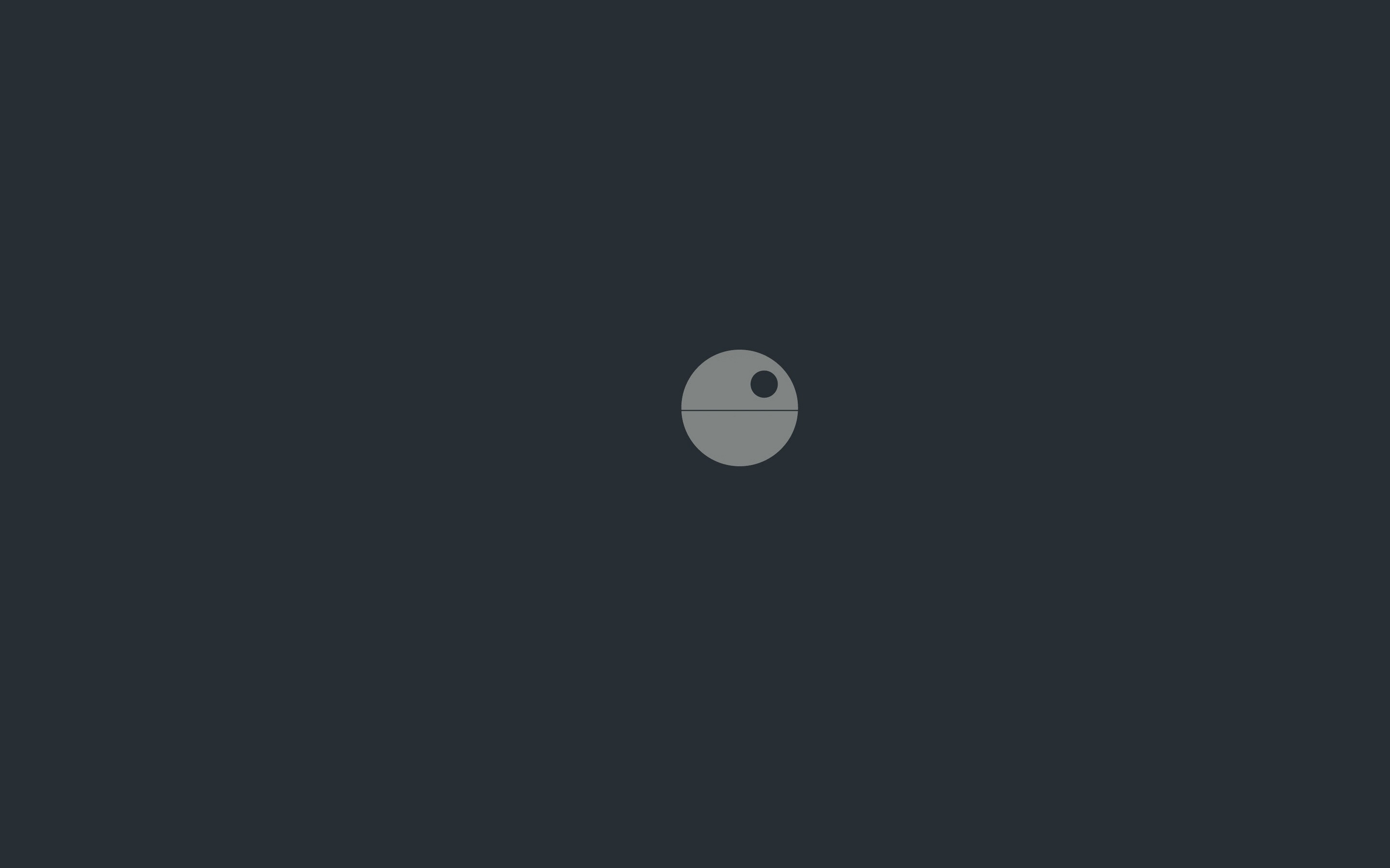 Minimalist Death Star logo from Star Wars HD Wallpaper