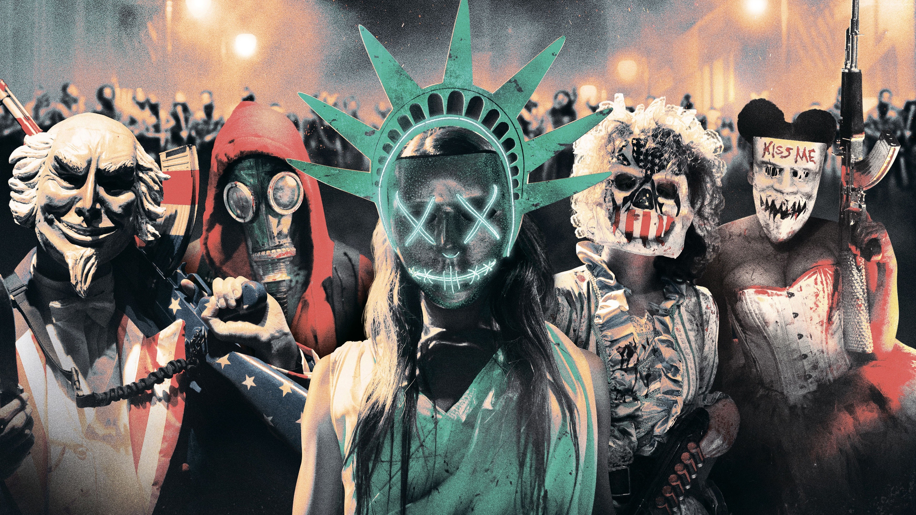 The Purge: Election Year masks HD Wallpaper