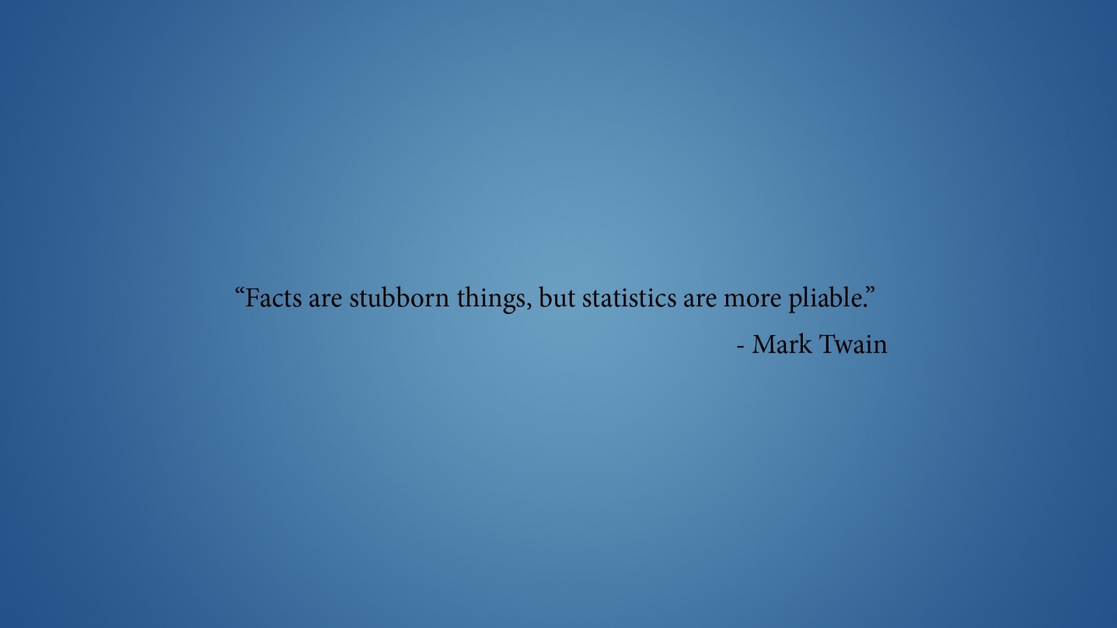 Quote by Mark Twain on a blue background HD Wallpaper
