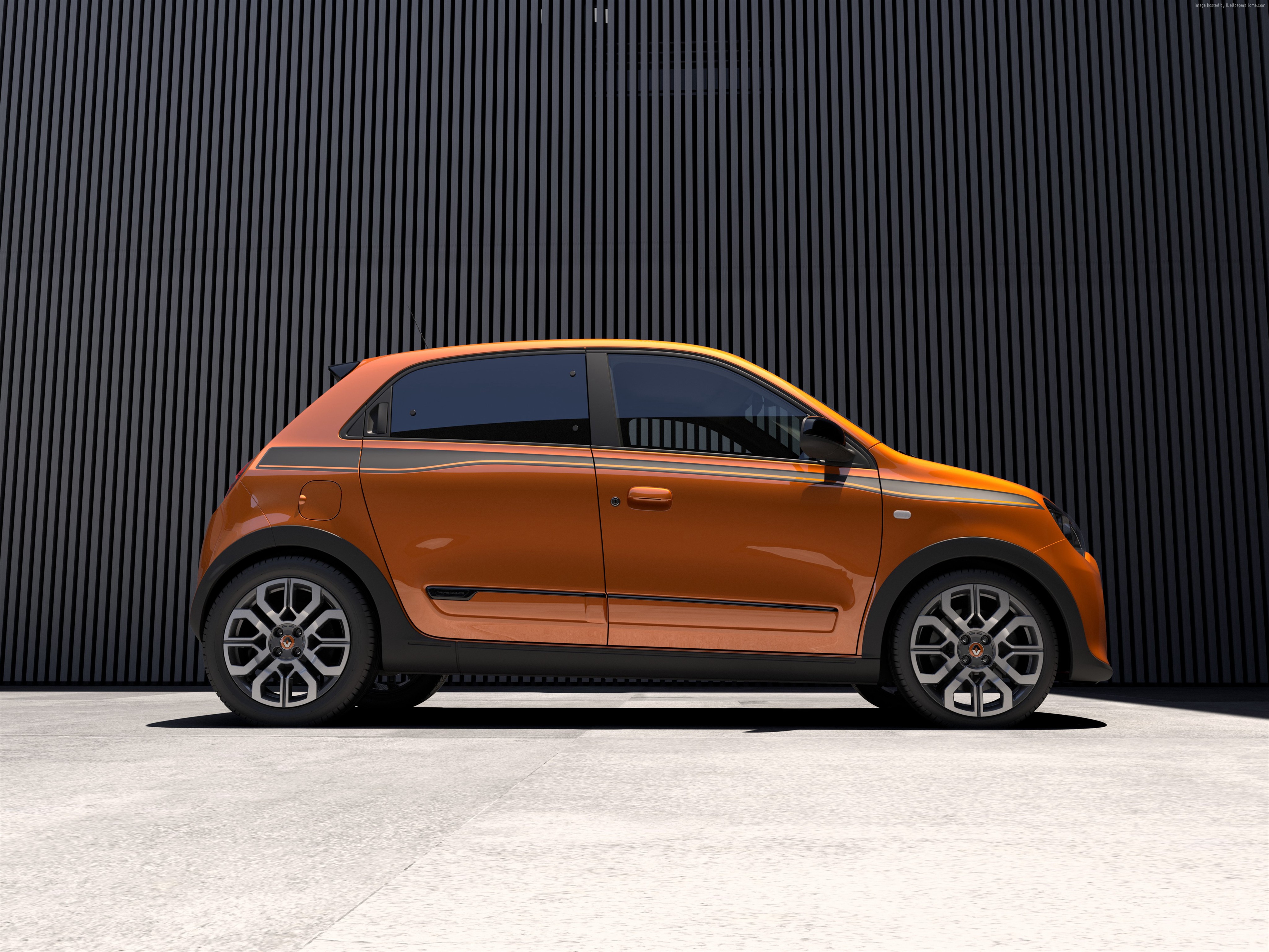 Orange Renault Twingo GT hot hatch HD Wallpaper