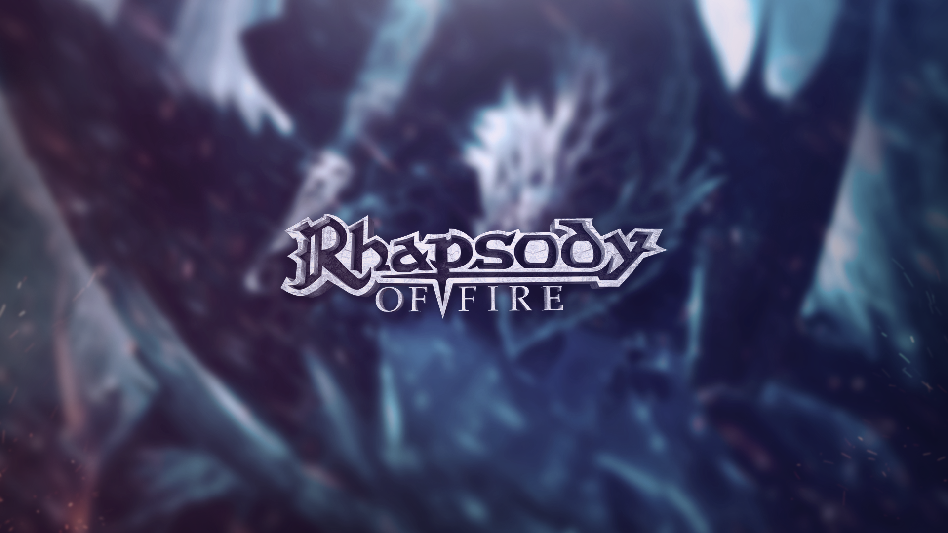 Rhapsody of Fire logo with dragon background HD Wallpaper