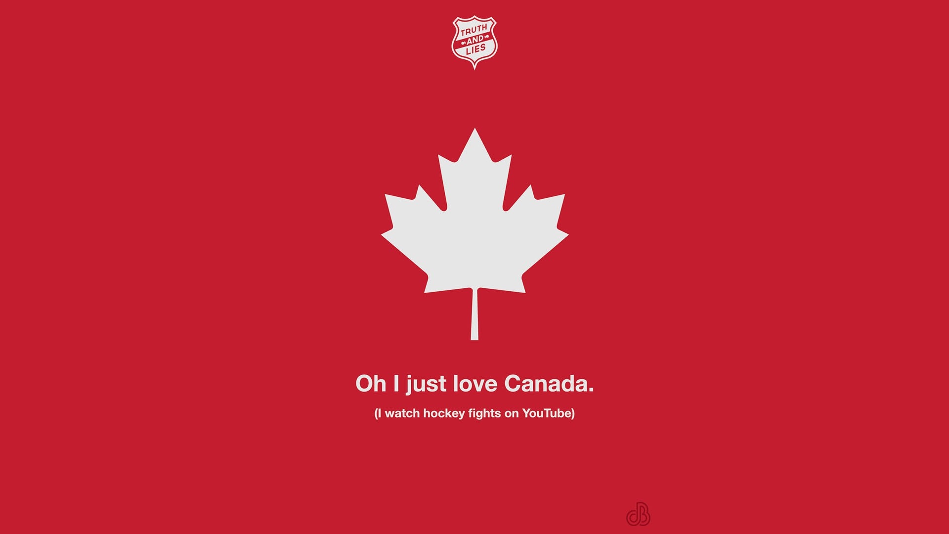 Canada flag with text and logo HD Wallpaper