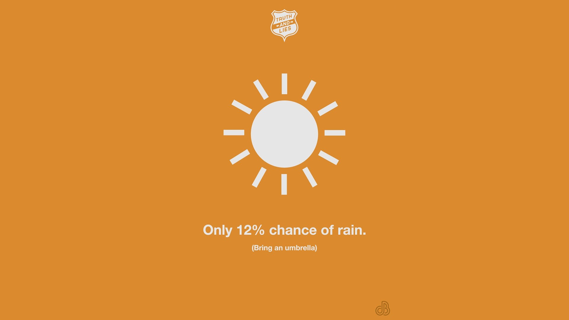 Truth and Lies weather forecast illustration HD Wallpaper