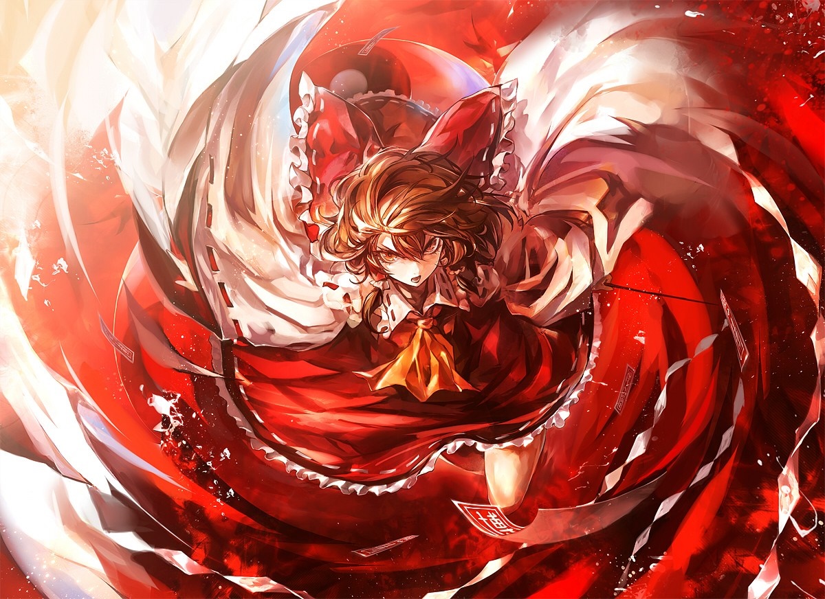 Reimu Hakurei from Touhou Project HD Wallpaper