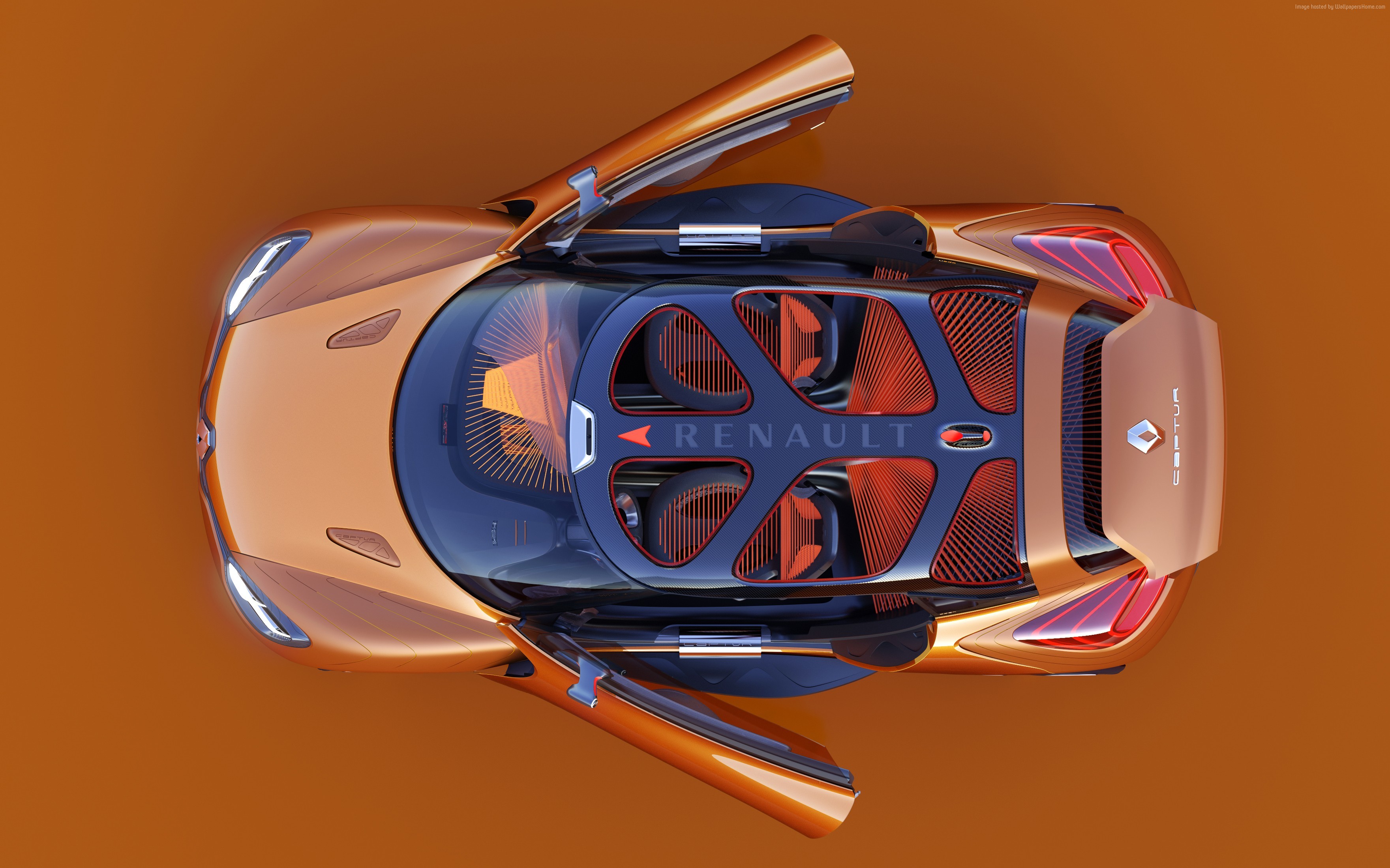 Renault Captur concept car, top view HD Wallpaper
