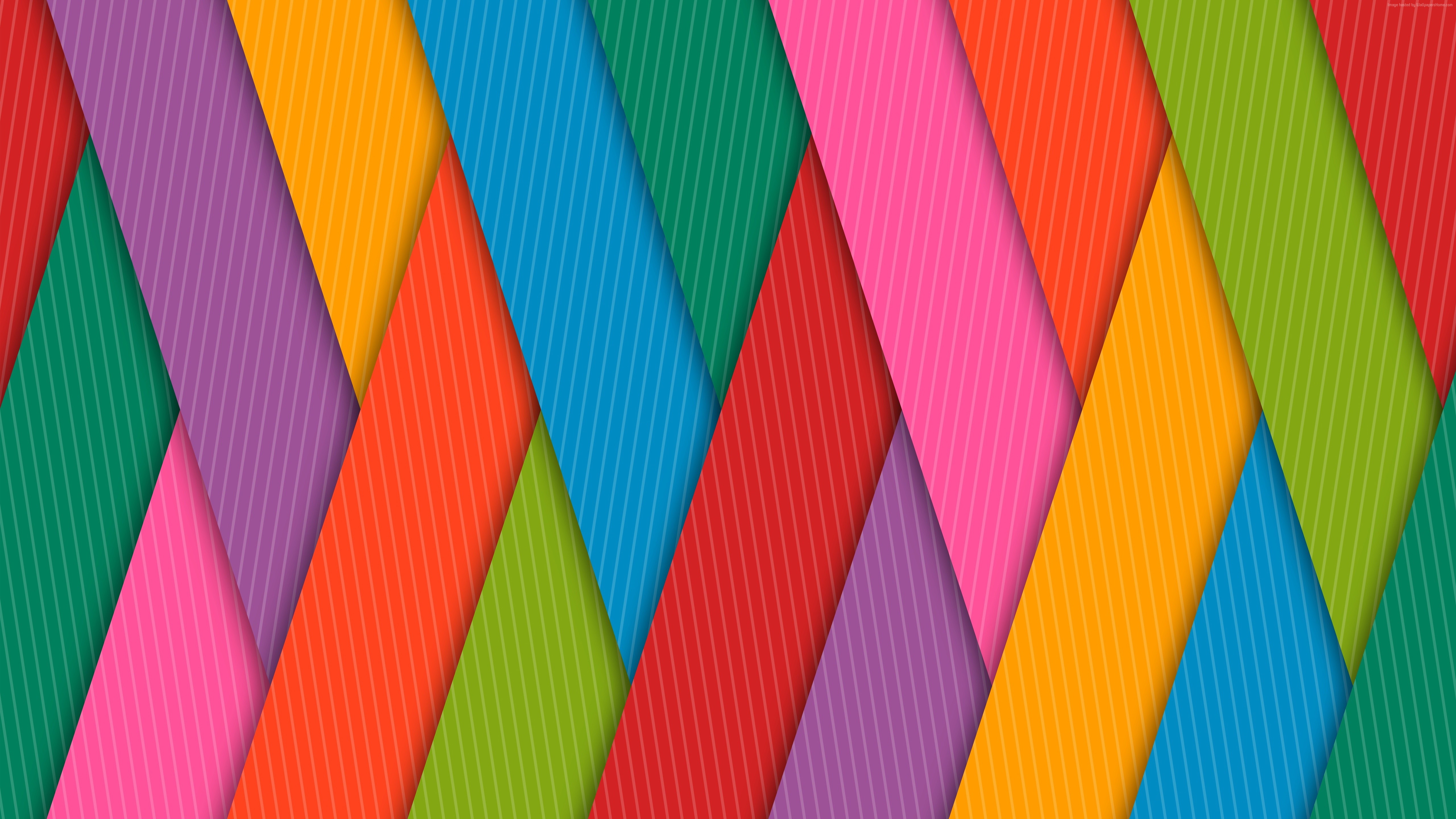 Colorful Strips 4K HD Wallpaper