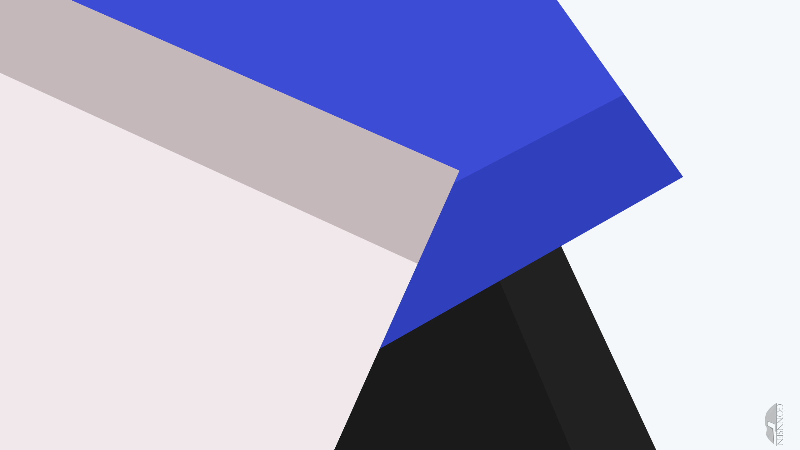 Abstract geometric shapes with blue and grey colors HD Wallpaper