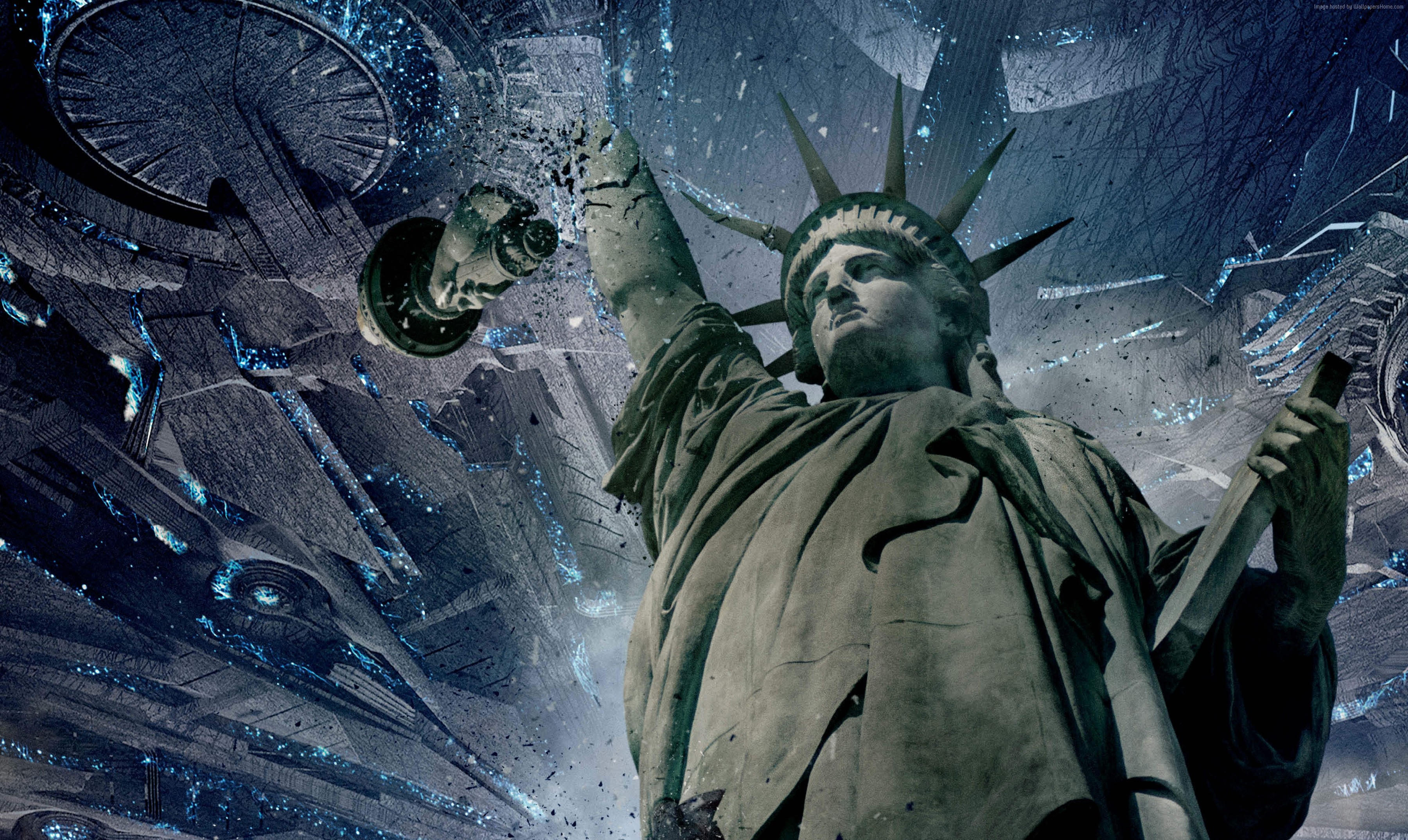 Statue of Liberty in Independence Day: Resurgence HD Wallpaper