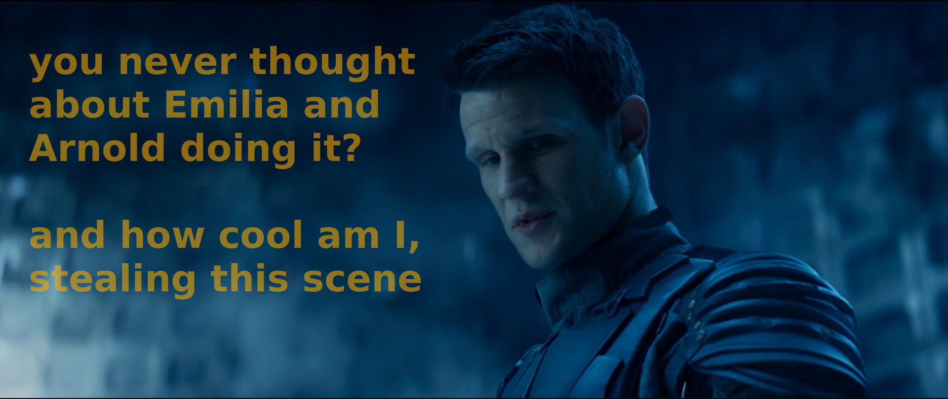 Matt Smith in a sci-fi scene HD Wallpaper