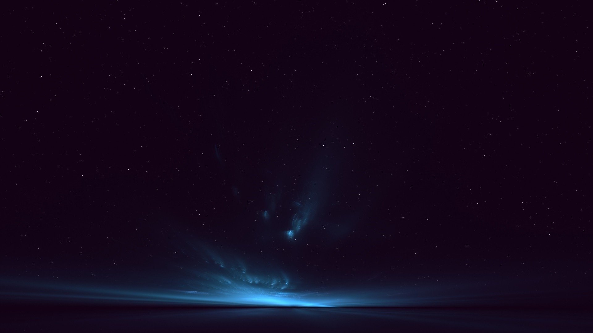 Night sky with stars and aurora HD Wallpaper