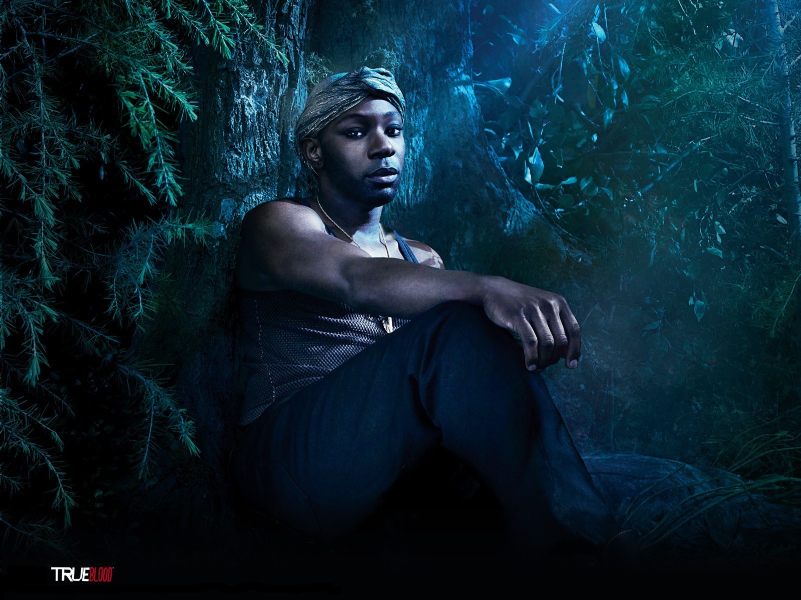 Lafayette Reynolds from True Blood in a forest HD Wallpaper