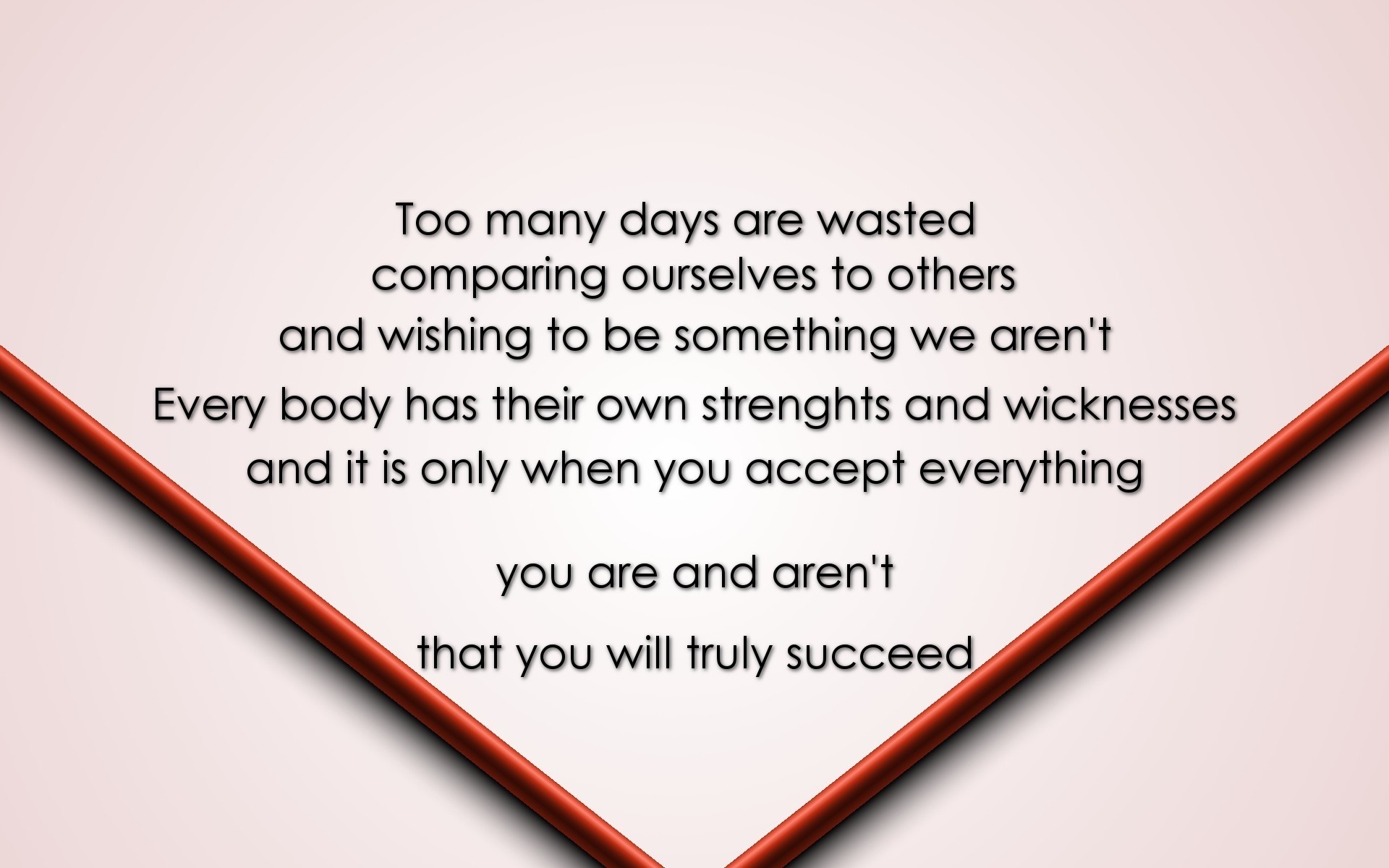 Quote about self-acceptance and success HD Wallpaper
