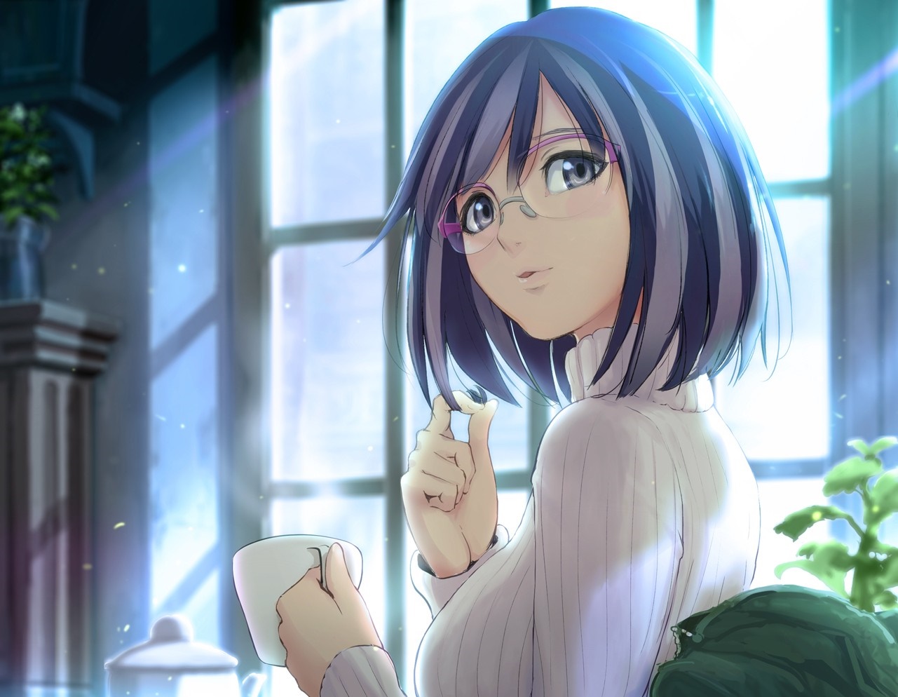 Tsubasa Hanekawa from Monogatari Series HD Wallpaper