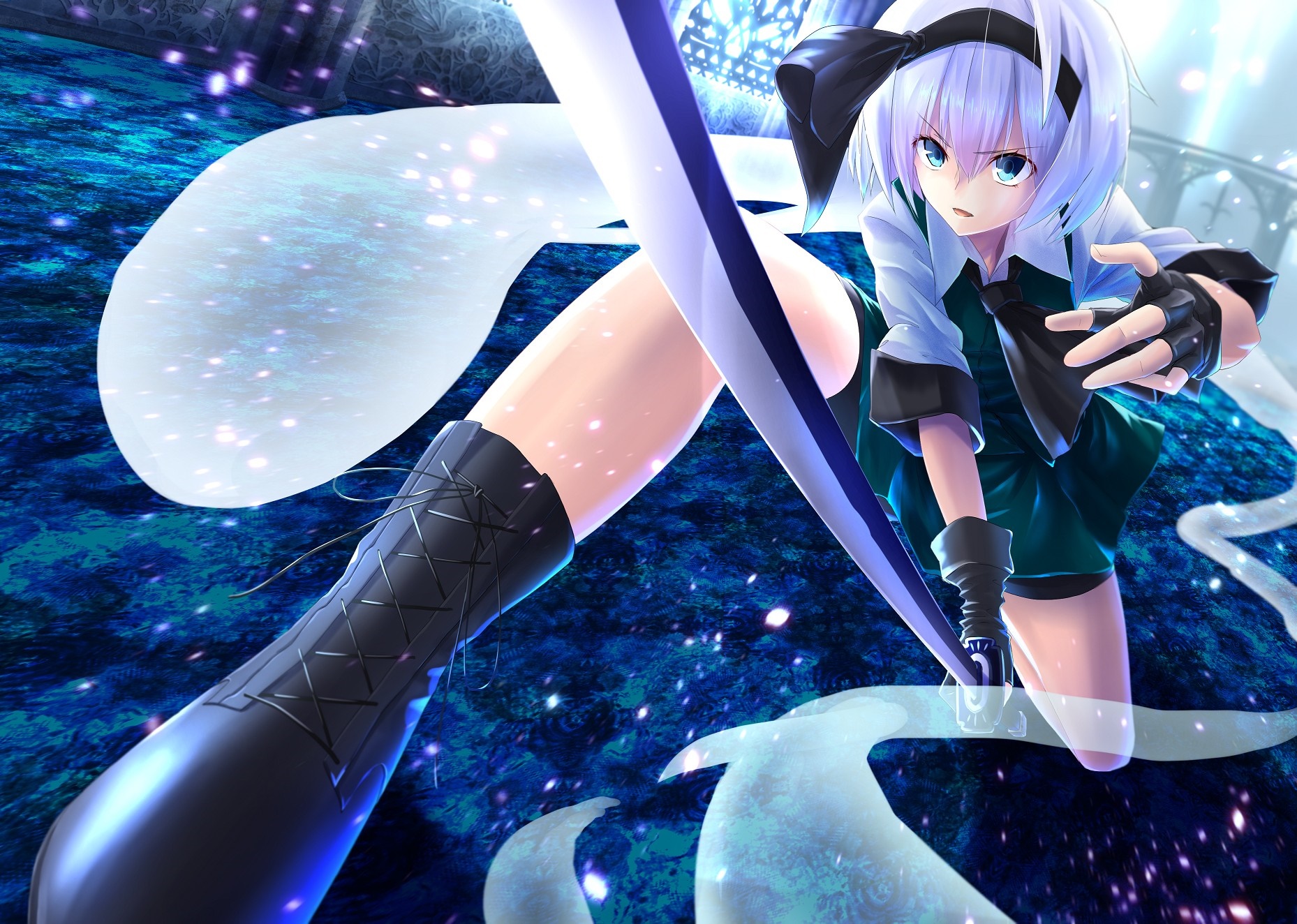 Youmu Konpaku from Touhou Project HD Wallpaper