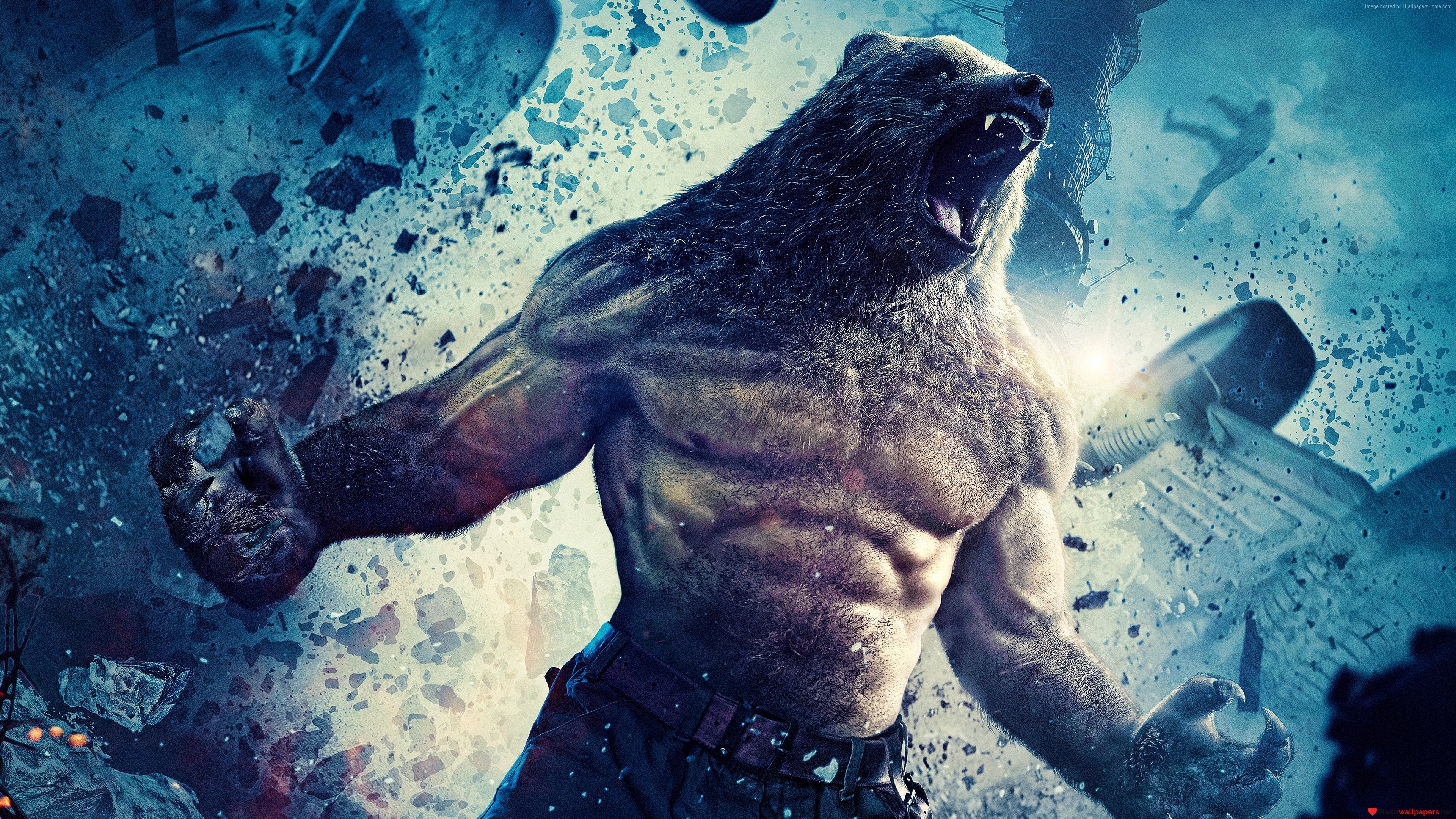 Bear superhero from The Guardians HD Wallpaper