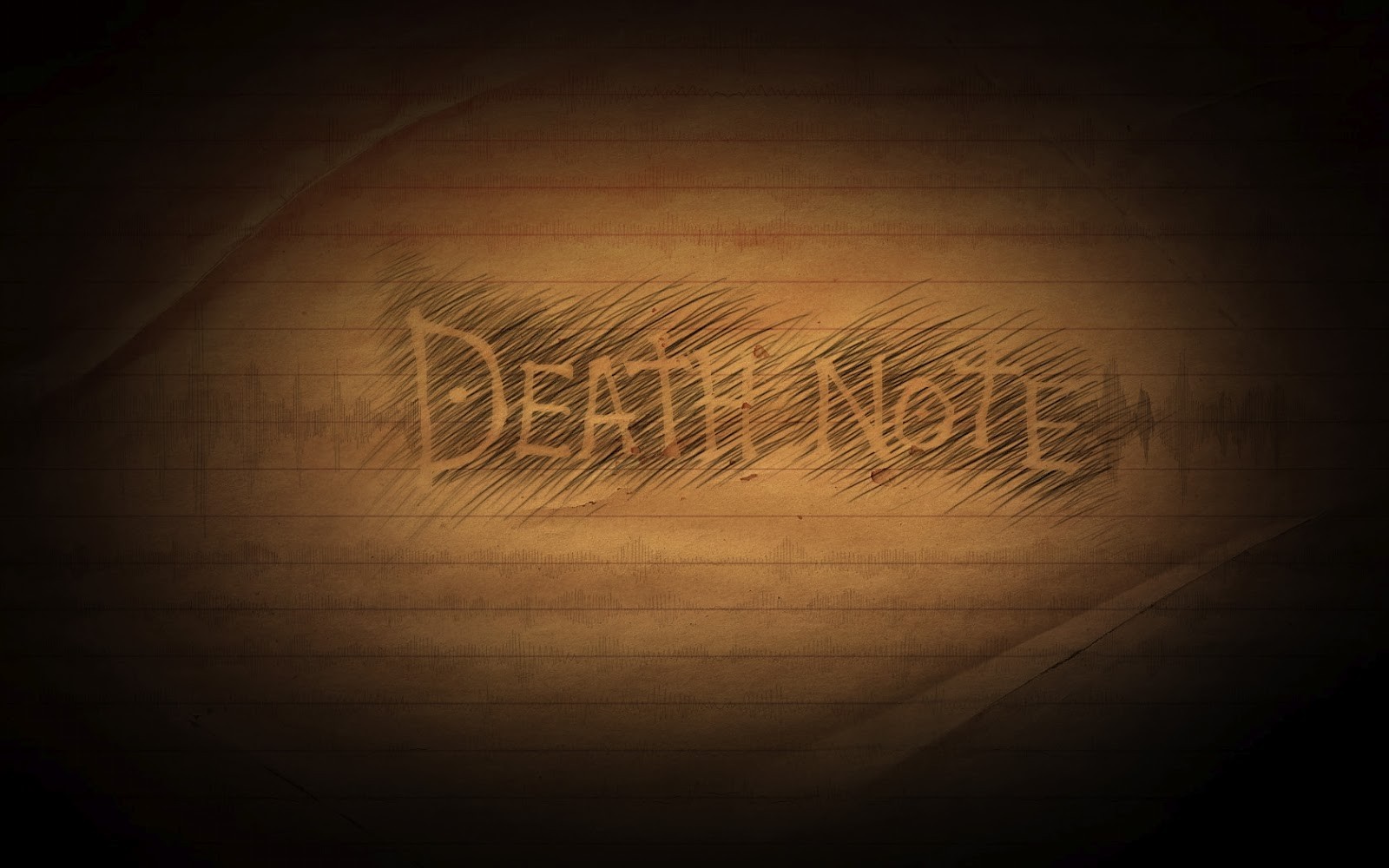 Death Note title on lined paper HD Wallpaper
