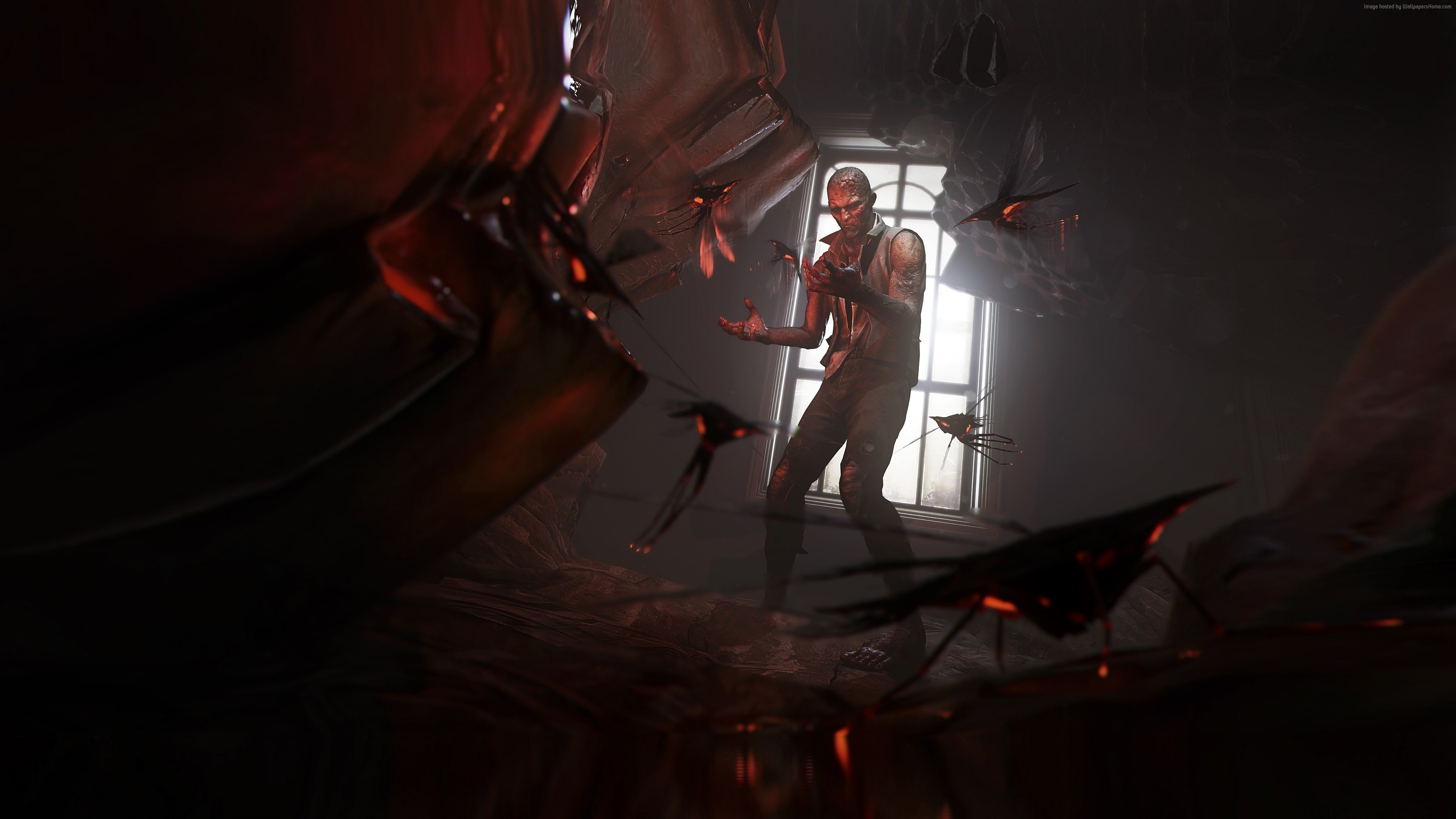 Dishonored 2 character with creatures HD Wallpaper