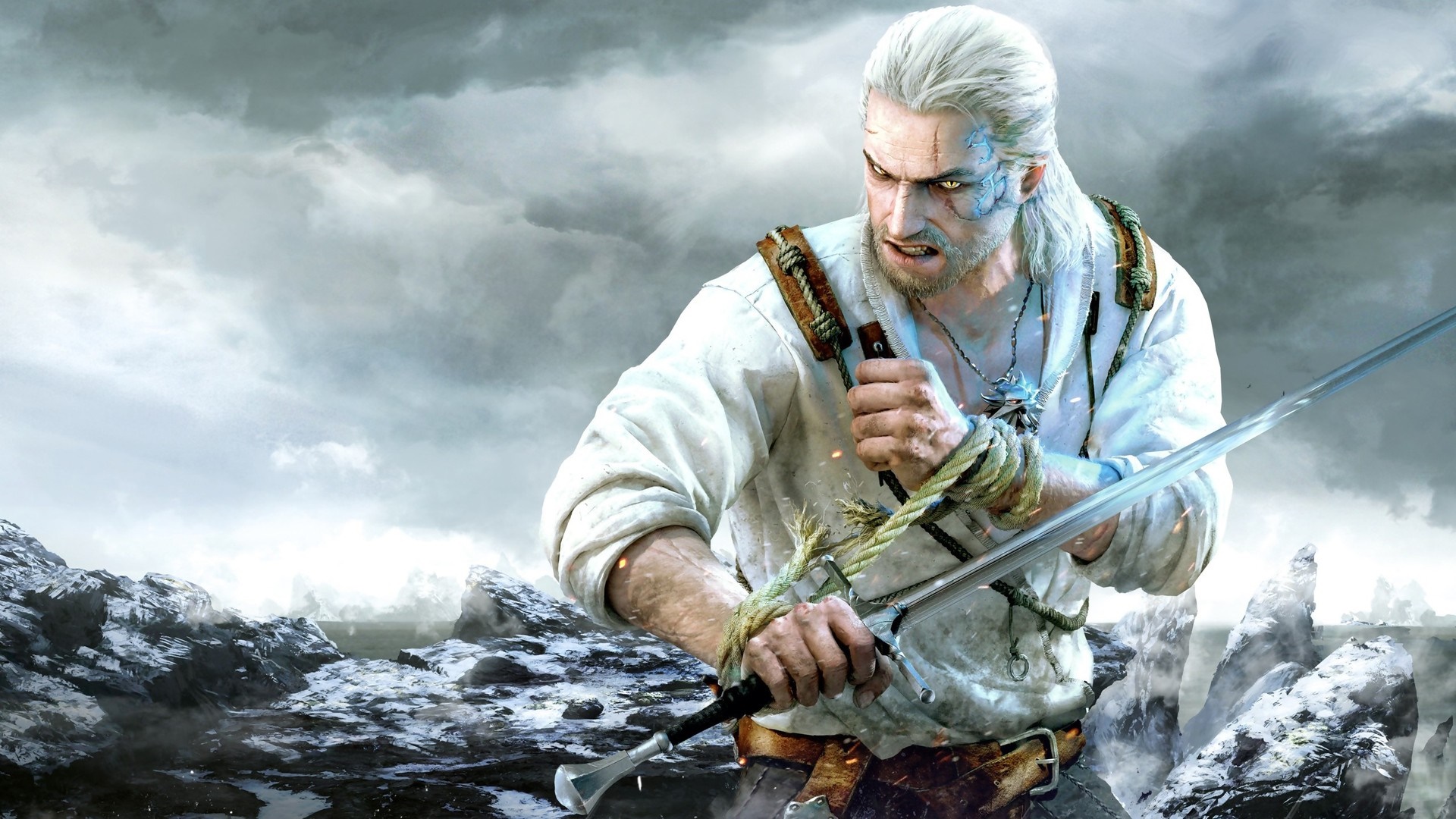Geralt of Rivia from The Witcher 3 Wild Hunt HD Wallpaper